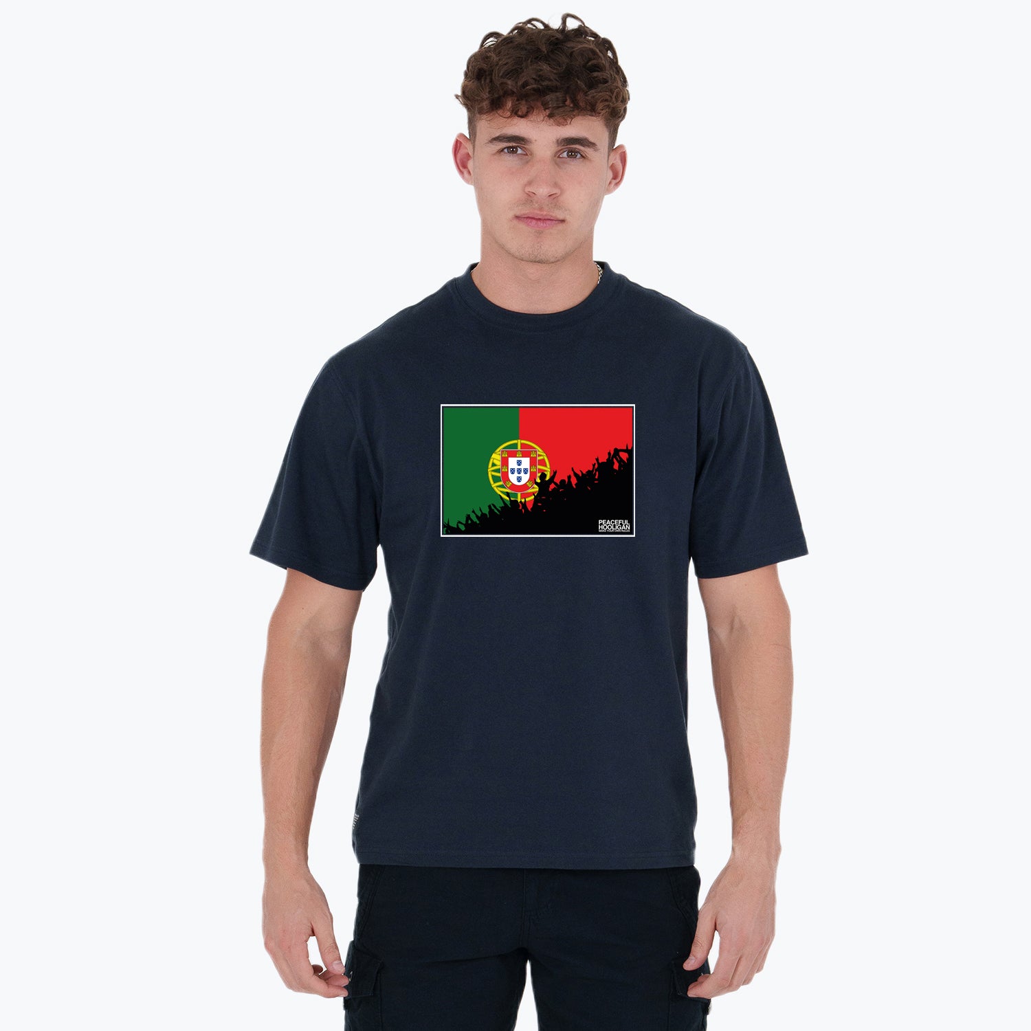 Portugal Fanatics T-Shirt Navy - Peaceful Hooligan
