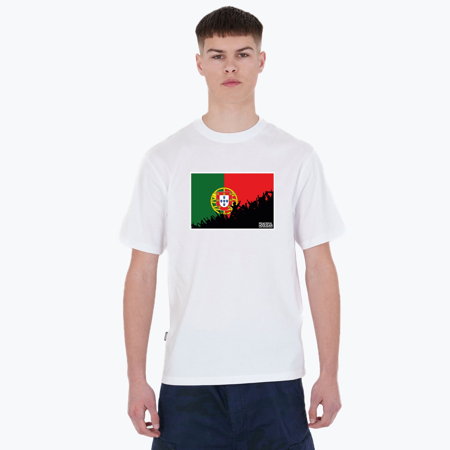 Portugal Fanatics T-Shirt White - Peaceful Hooligan