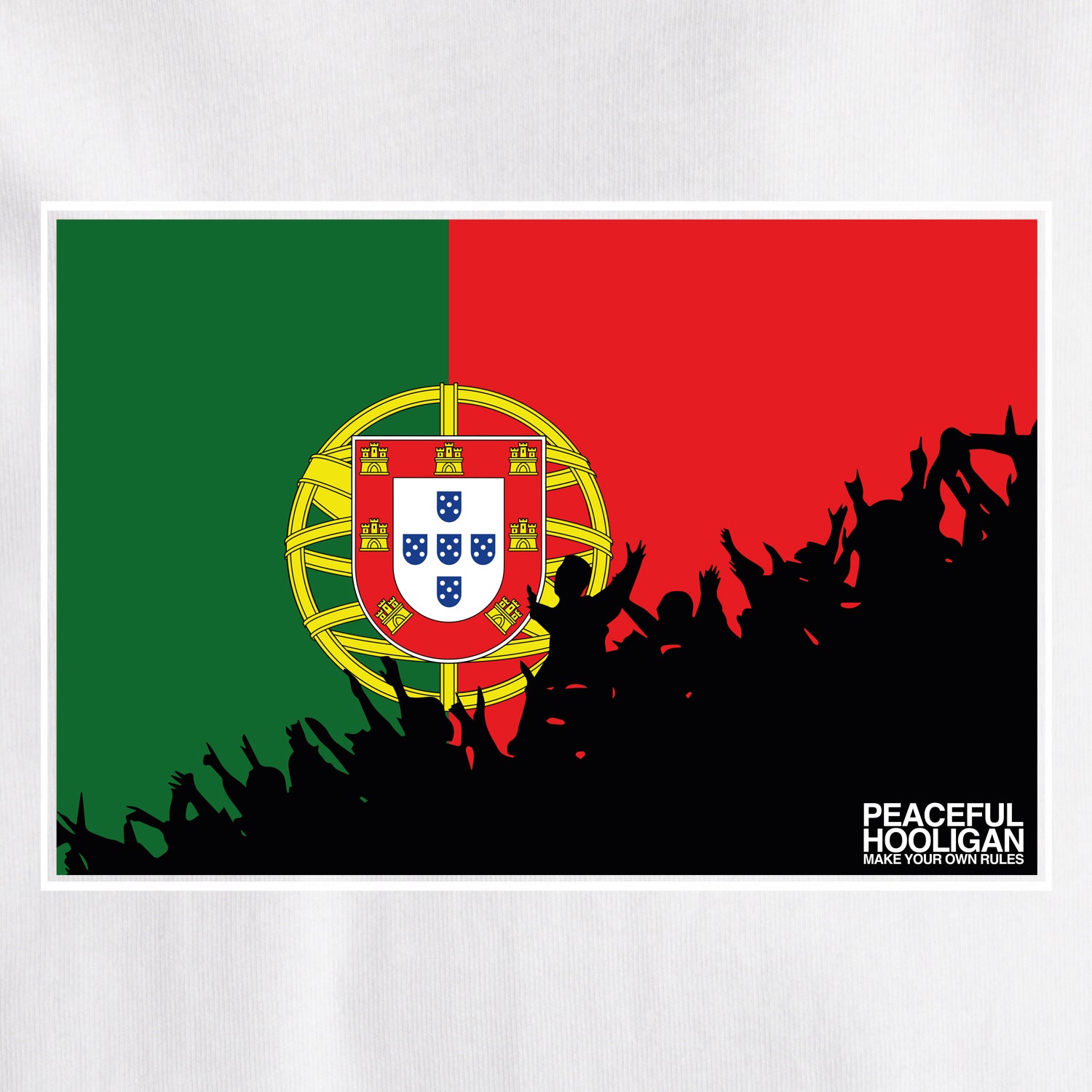 Portugal Fanatics T-Shirt White - Peaceful Hooligan