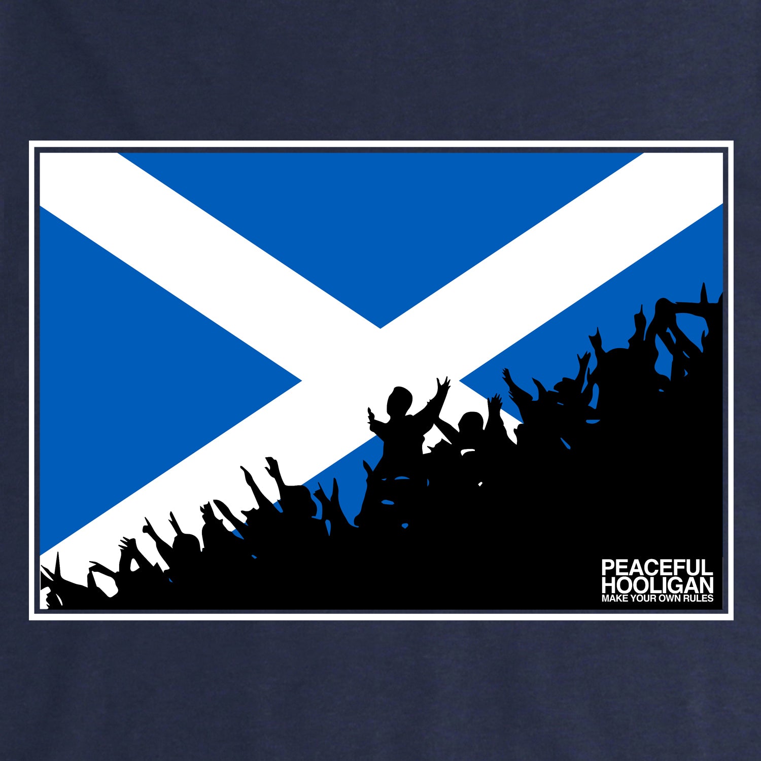 Scotland Fanatics Sweatshirt Navy - Peaceful Hooligan