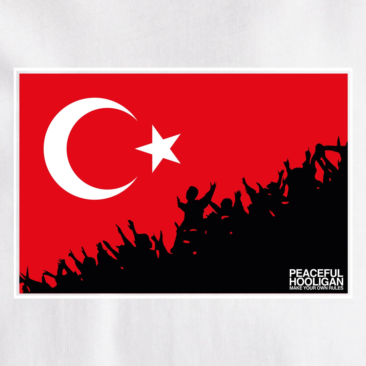 Turkey Fanatics T-Shirt White - Peaceful Hooligan