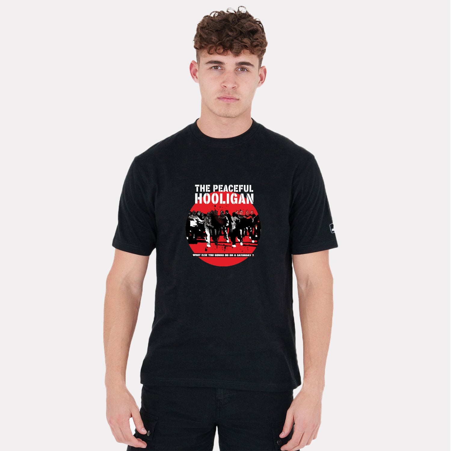 Footy Factory T-Shirt Black - Peaceful Hooligan