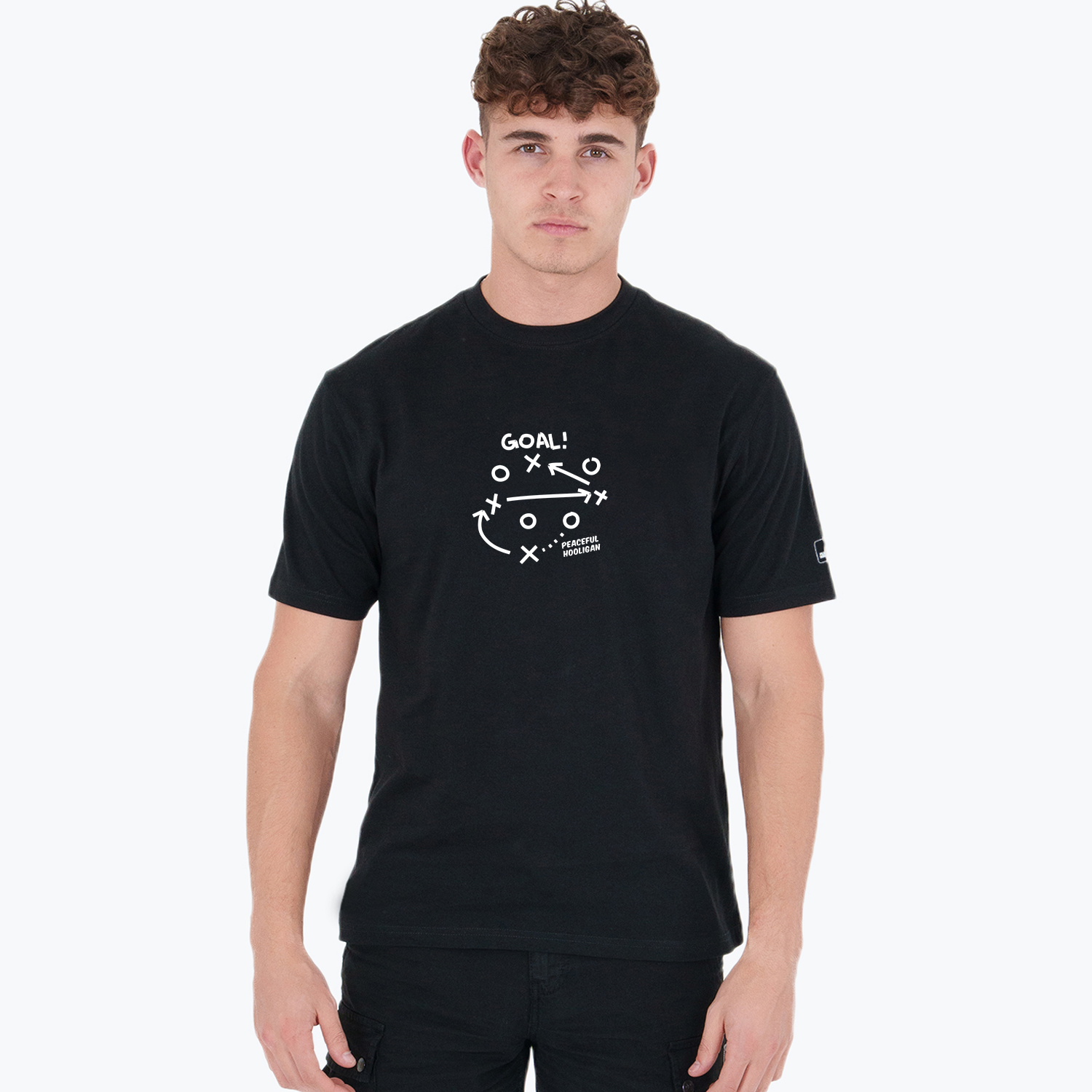 Goal T-Shirt Black - Peaceful Hooligan