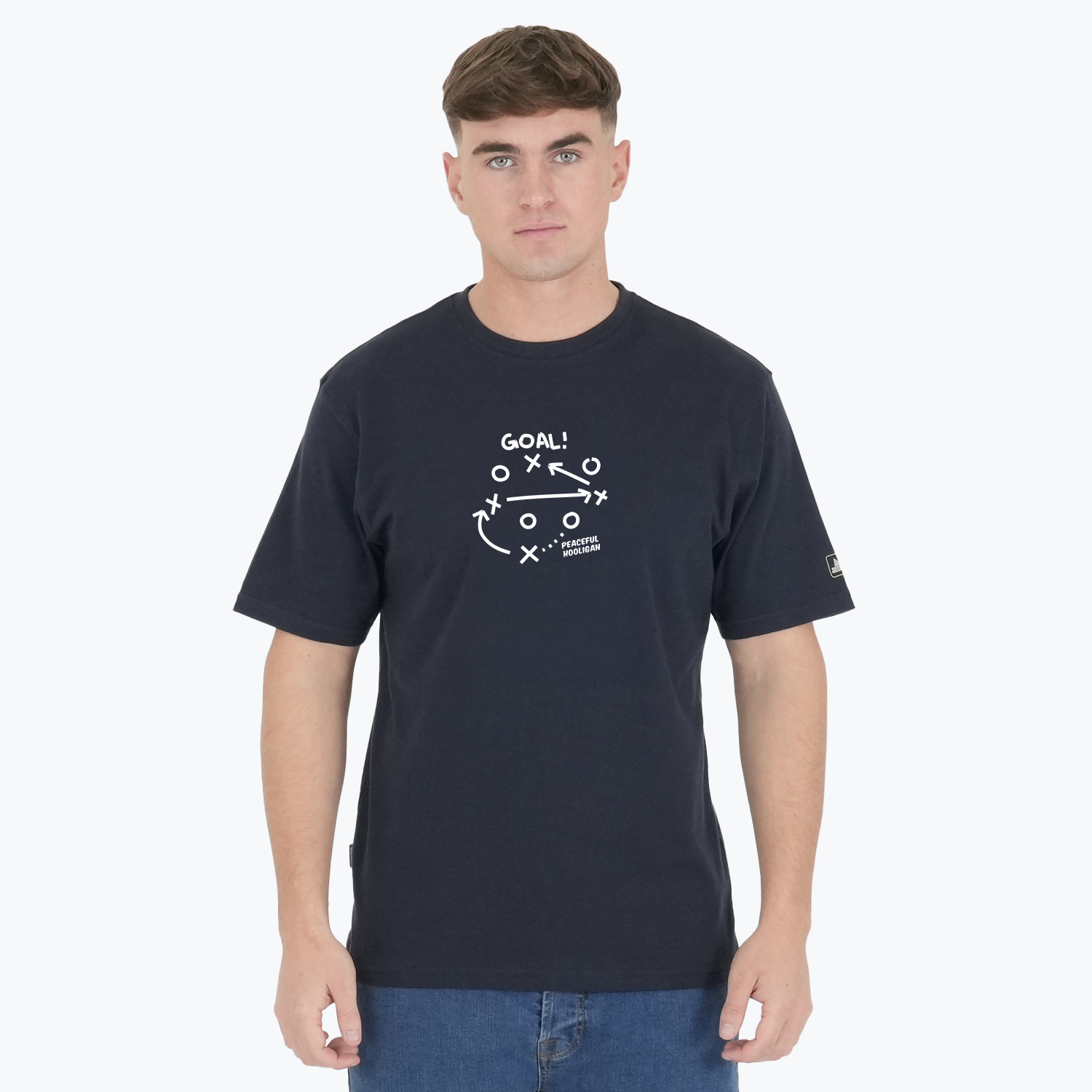 Goal T-Shirt Navy - Peaceful Hooligan