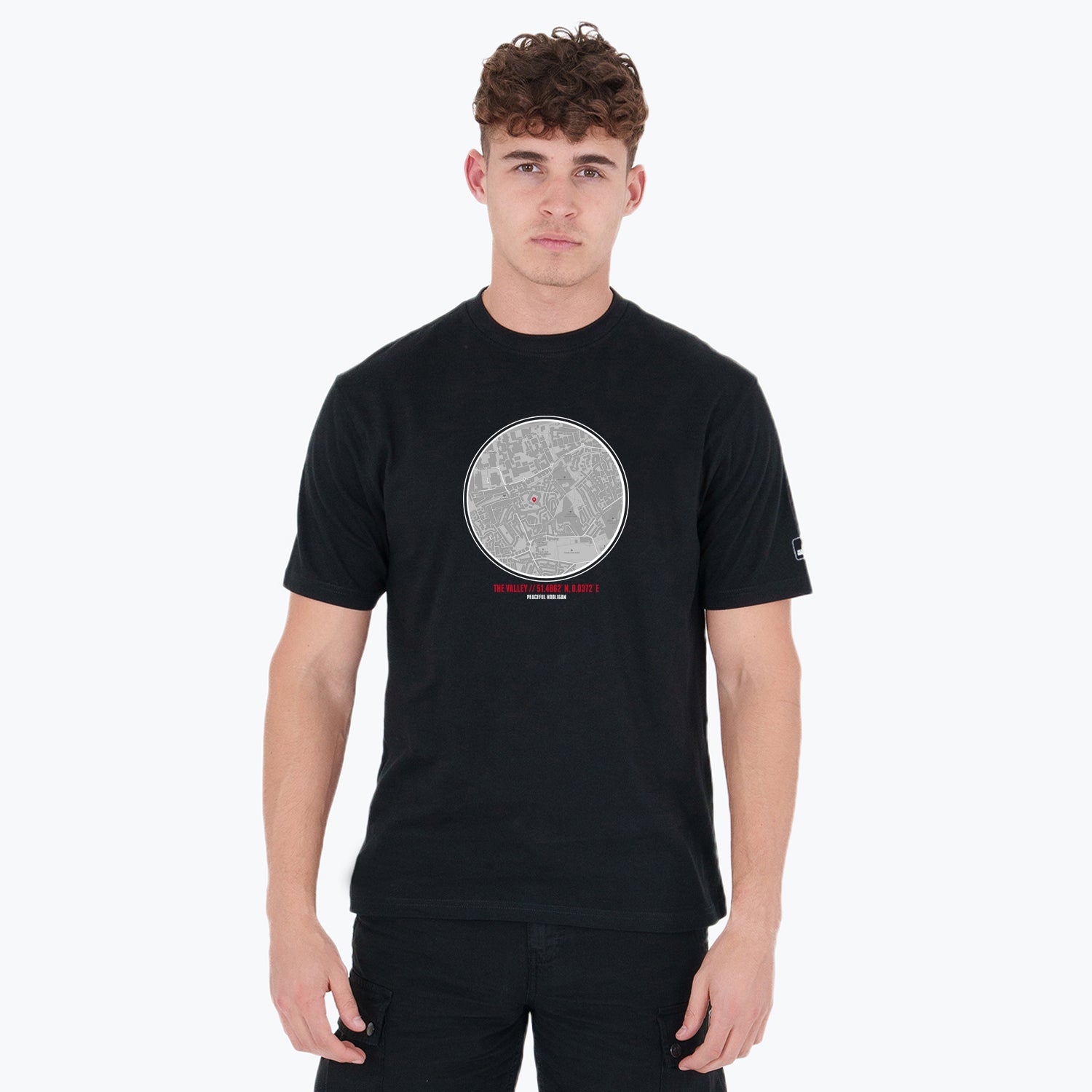The Valley Location T-Shirt Black - Peaceful Hooligan
