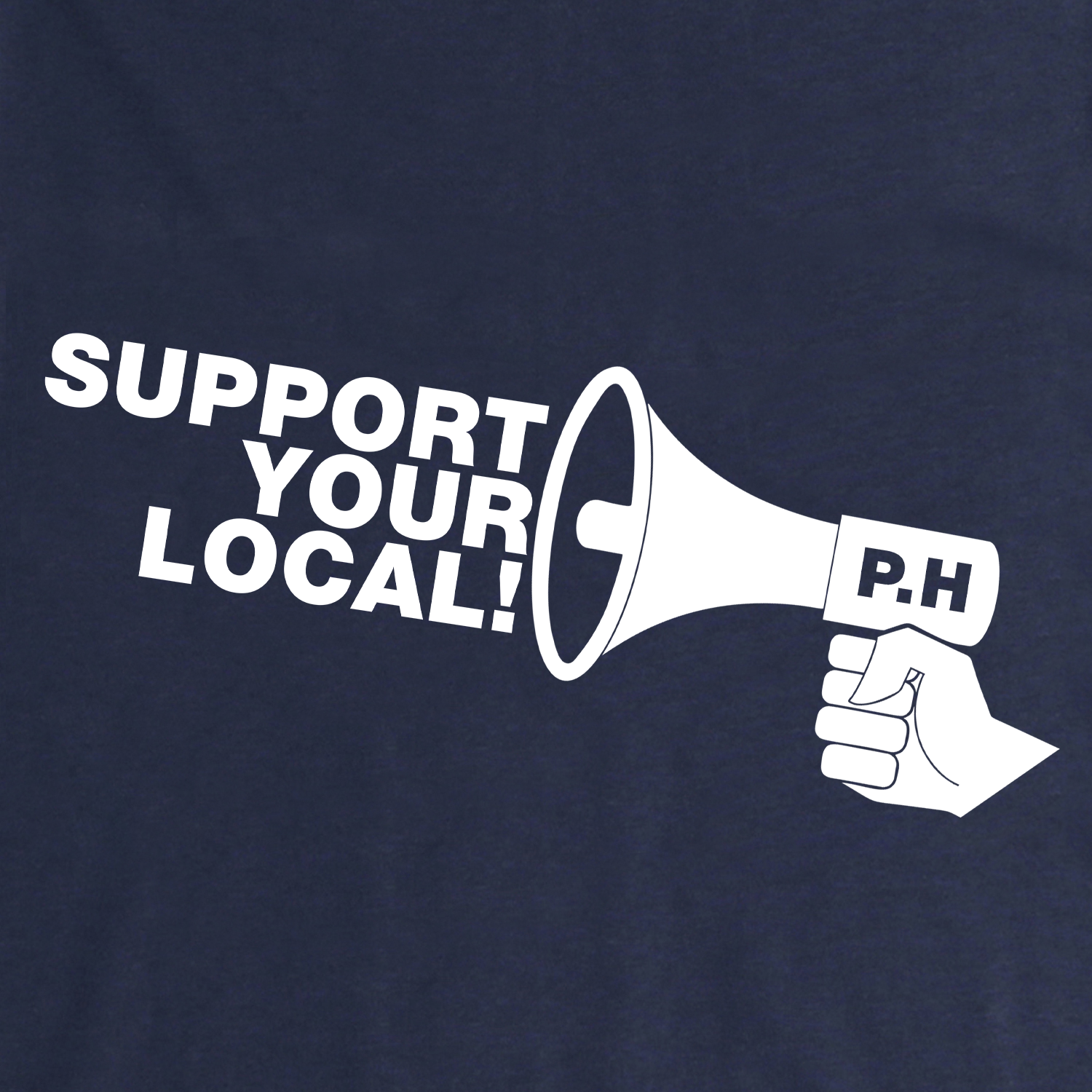 Local Sweatshirt Navy - Peaceful Hooligan