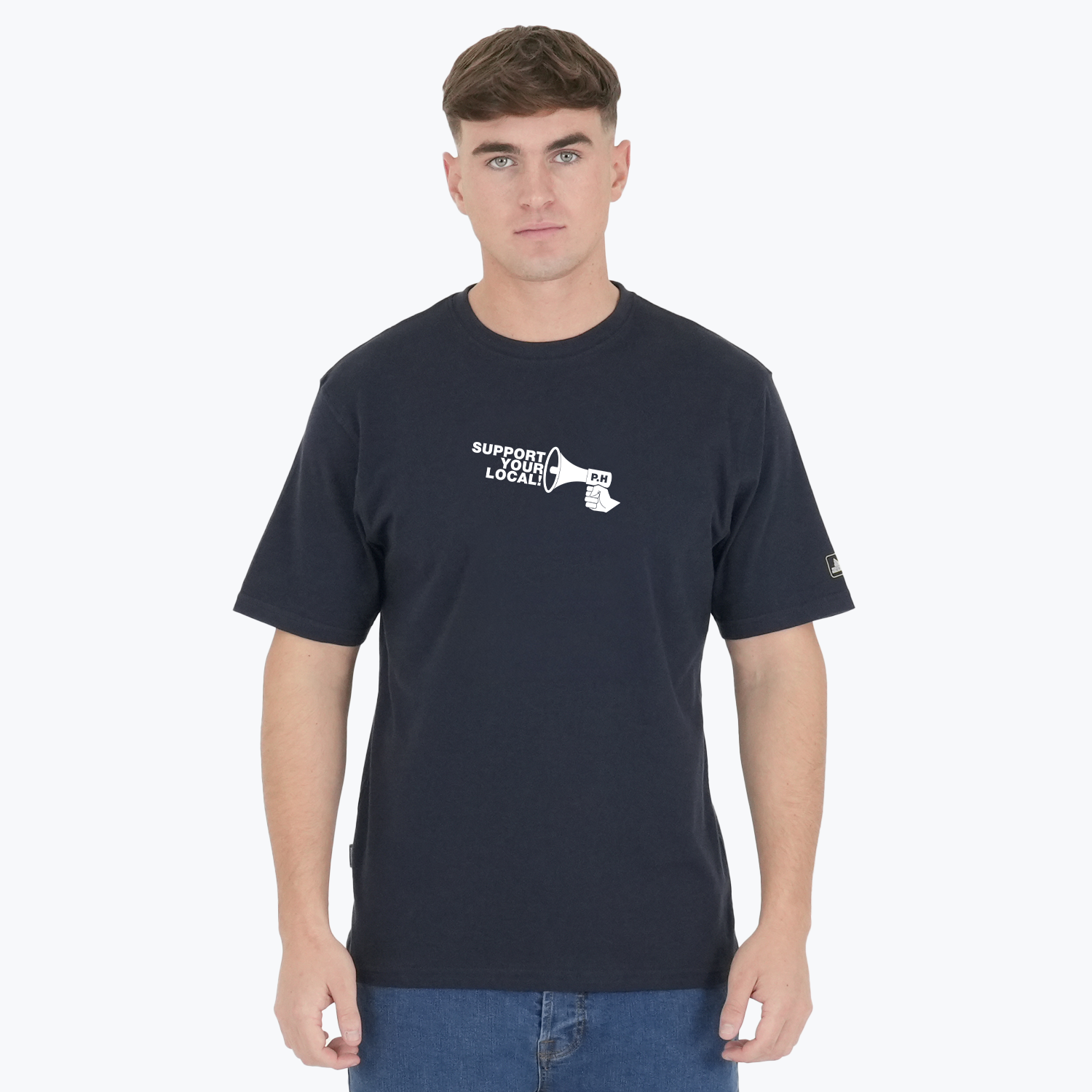 Local T-Shirt Navy - Peaceful Hooligan