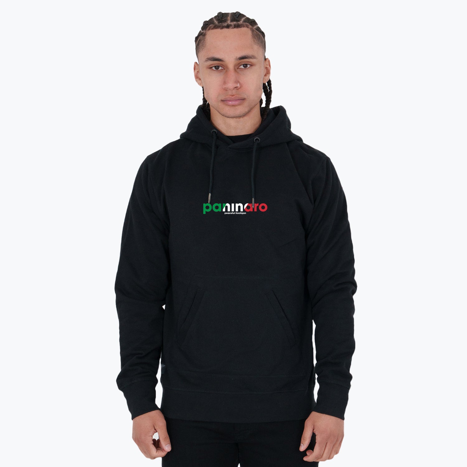 Paninaro Hoodie Black - Peaceful Hooligan