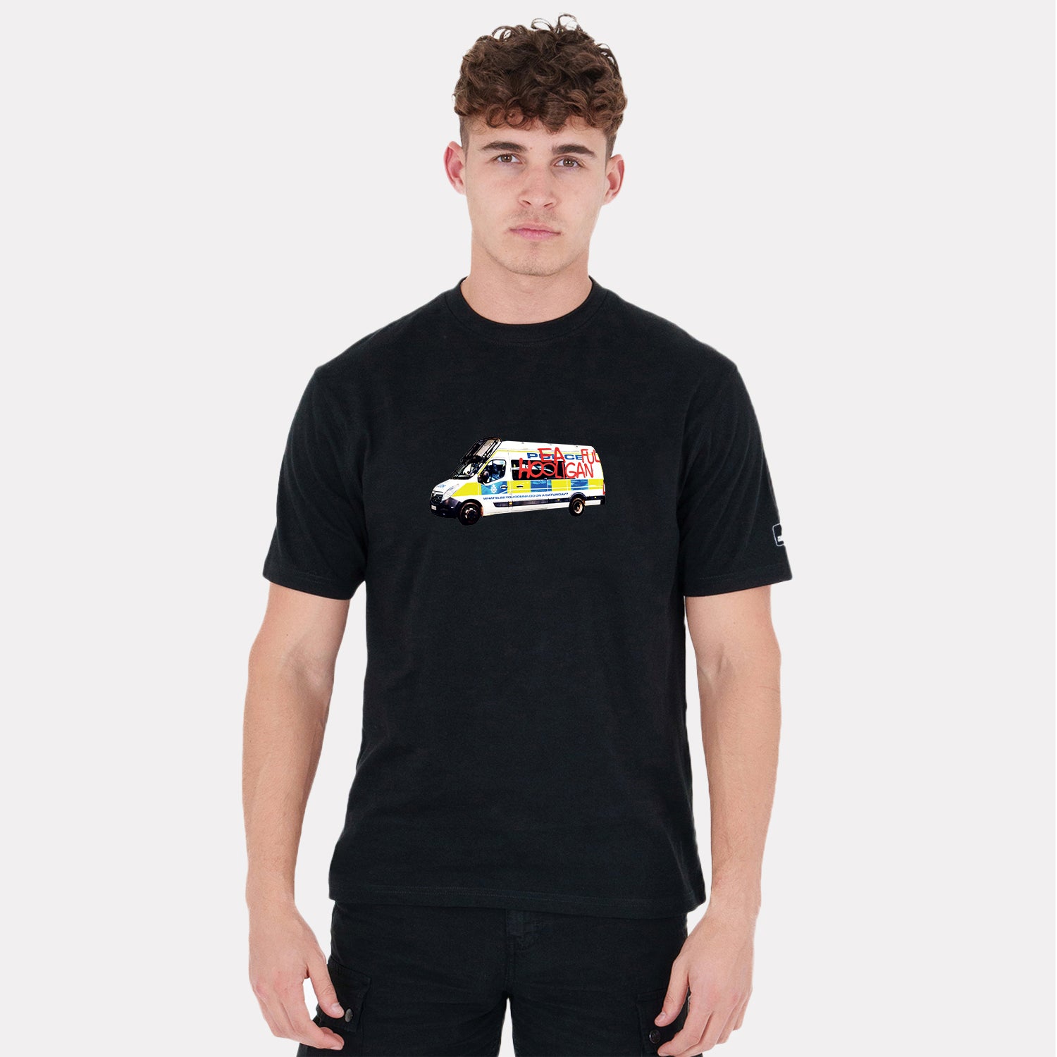 Policeful T-Shirt Black - Peaceful Hooligan