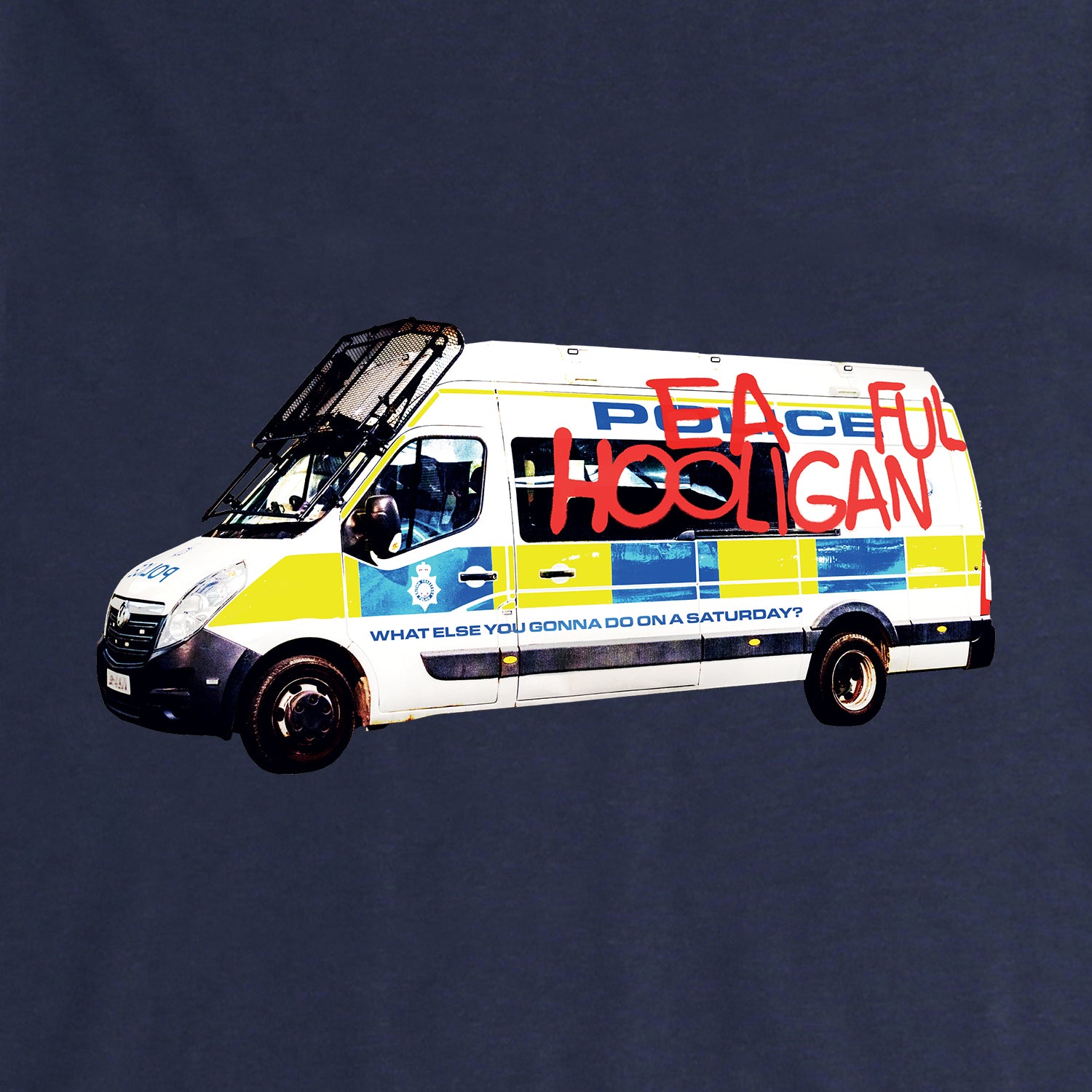 Policeful T-Shirt Navy - Peaceful Hooligan