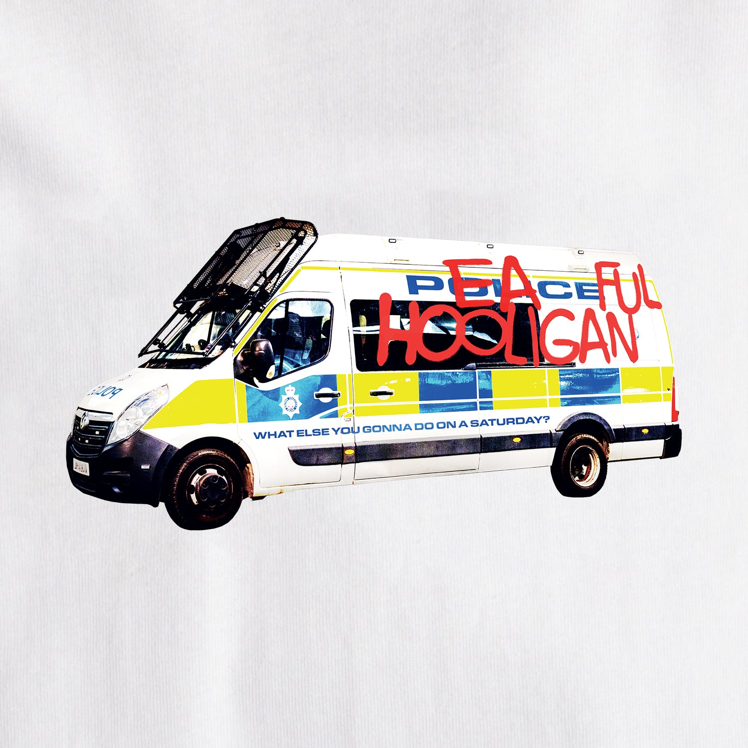 Policeful T-Shirt White - Peaceful Hooligan