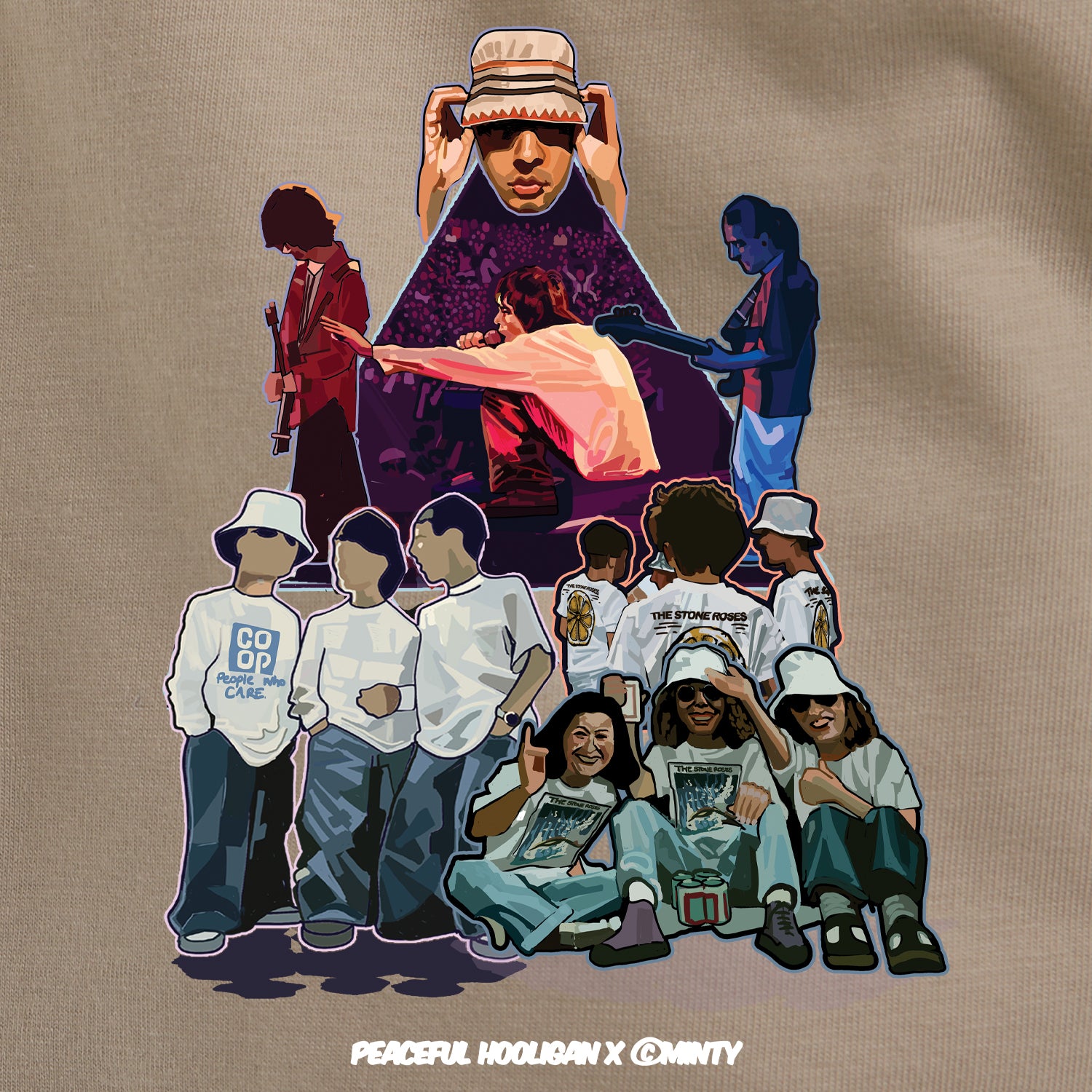 Spike Island T-Shirt Stone