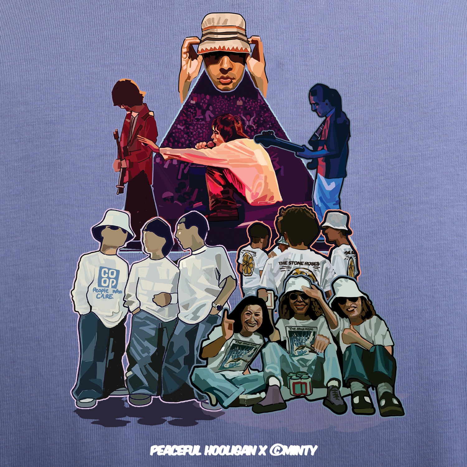 Spike Island T-Shirt Violet