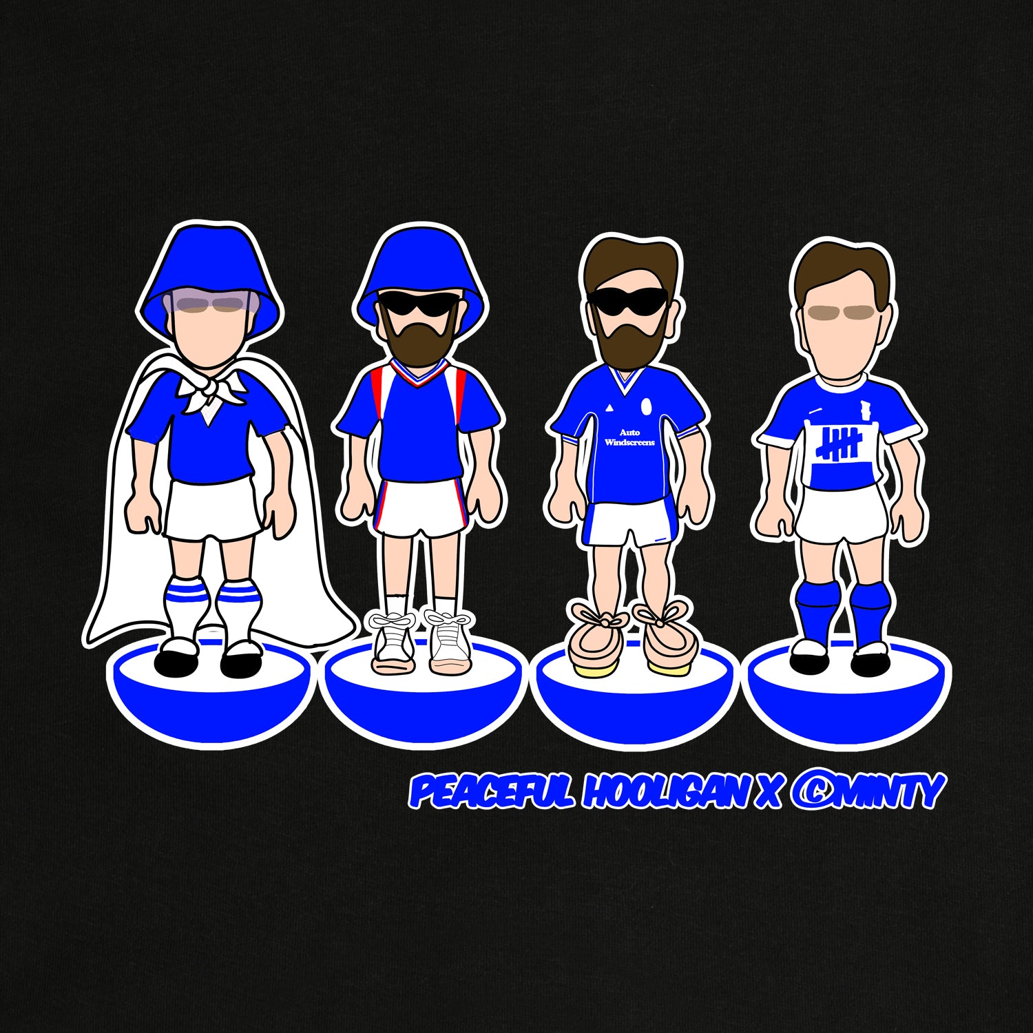 Birmingham City Subbuteo Sweatshirt Black - Peaceful Hooligan