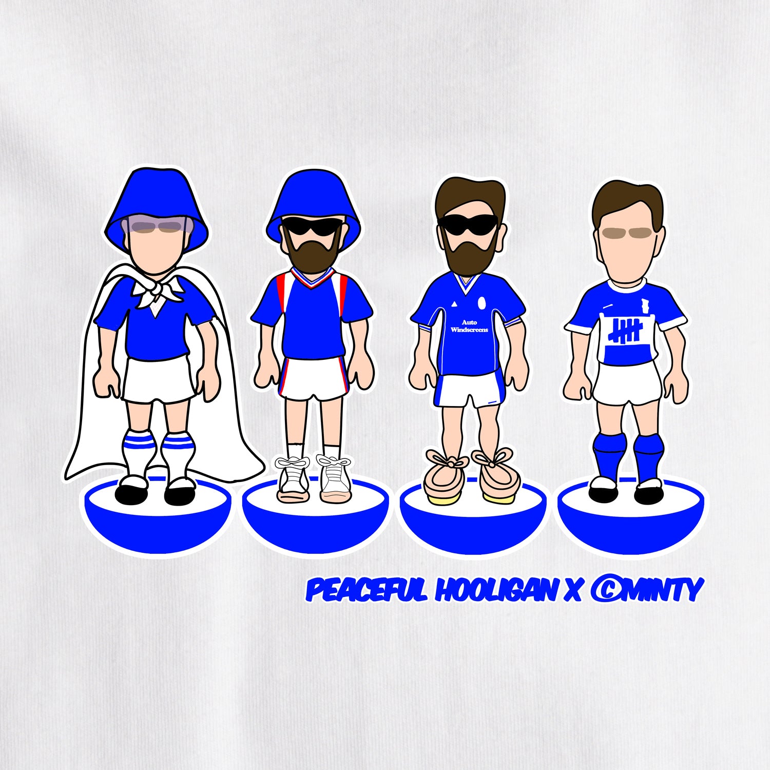 Birmingham City Subbuteo T-Shirt White - Peaceful Hooligan