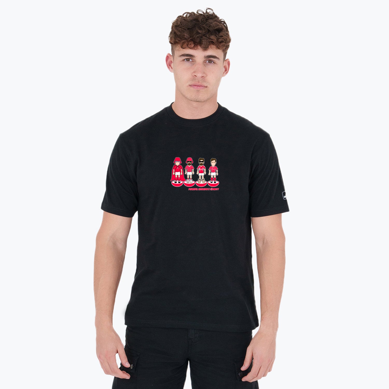 The Robins Subbuteo T-Shirt Black - Peaceful Hooligan