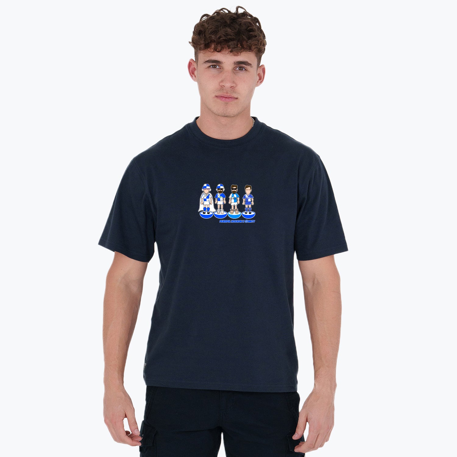 Rovers Subbuteo T-Shirt Navy - Peaceful Hooligan