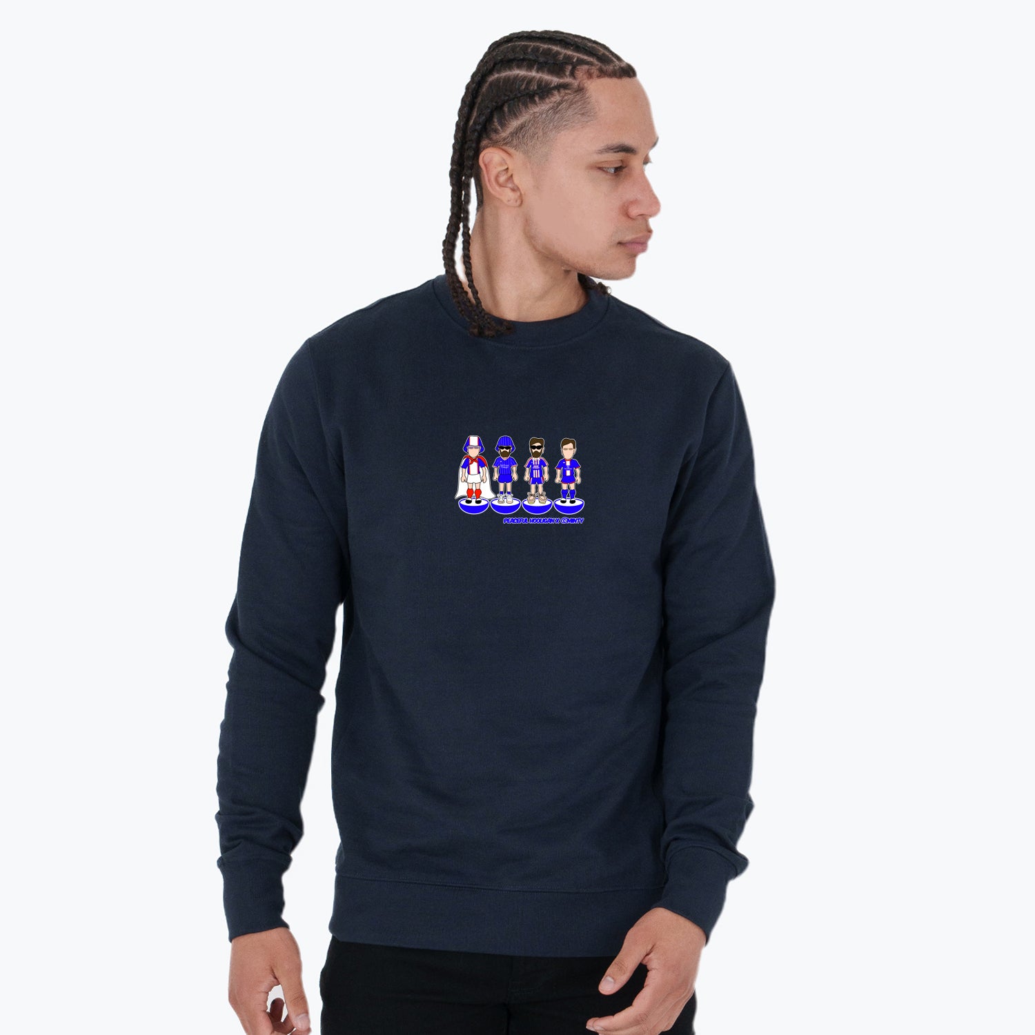 Carlisle Subbuteo Sweatshirt Navy - Peaceful Hooligan