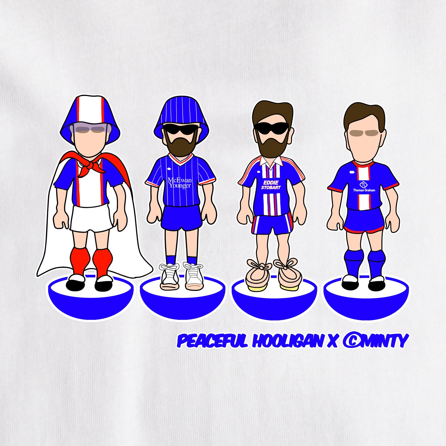 Carlisle Subbuteo T-Shirt White - Peaceful Hooligan