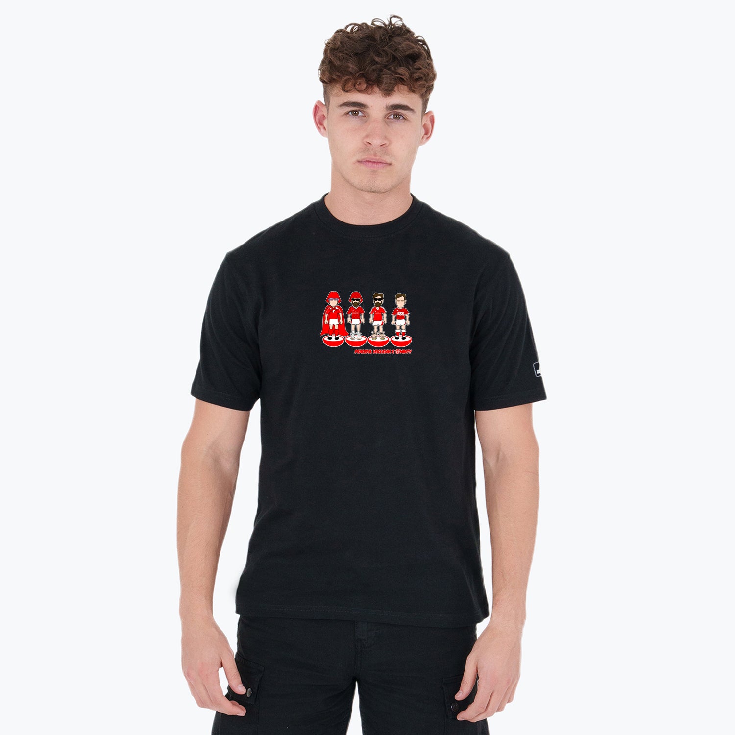 The Valley Subbuteo T-Shirt Black - Peaceful Hooligan