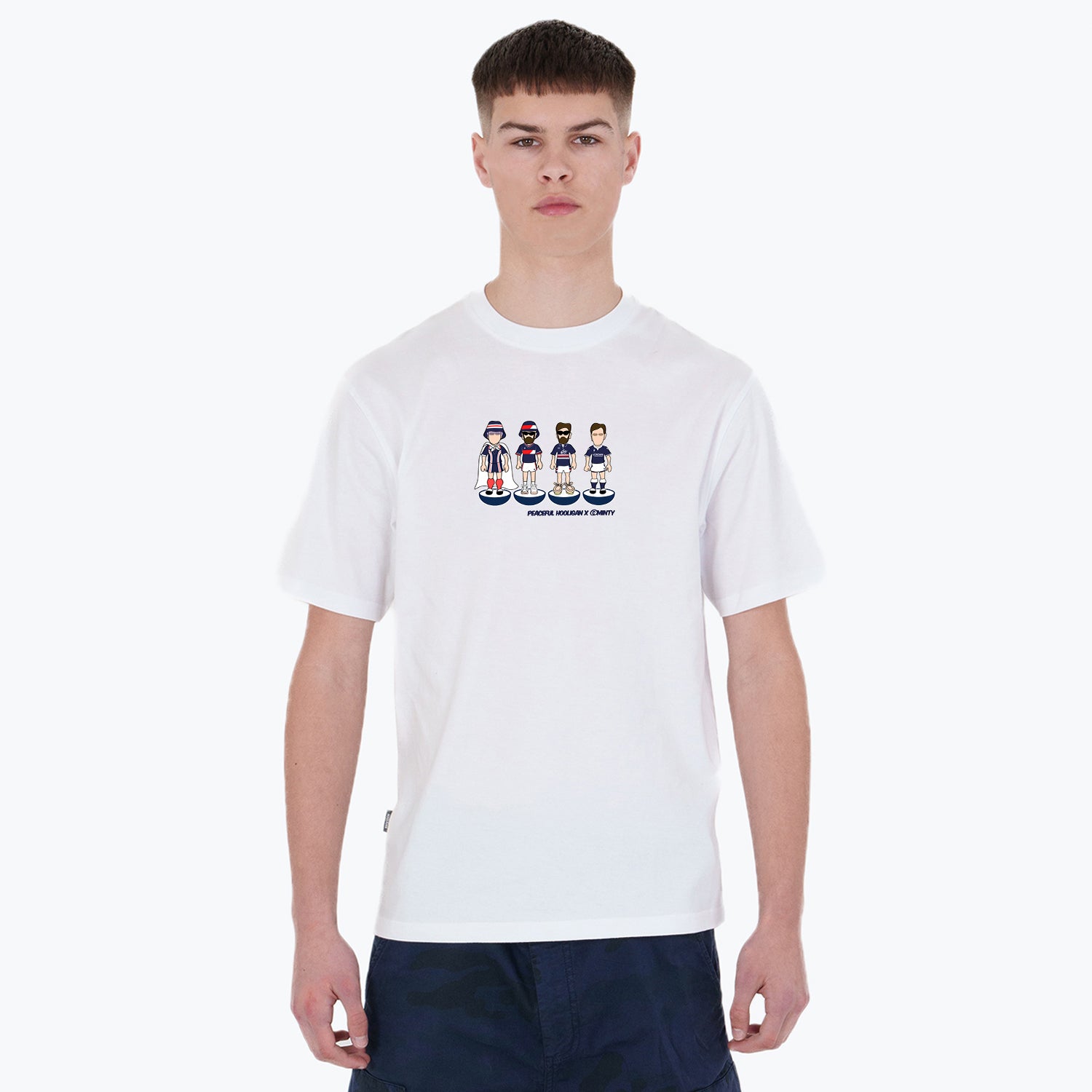 Dundee FC Subbuteo T-Shirt White - Peaceful Hooligan