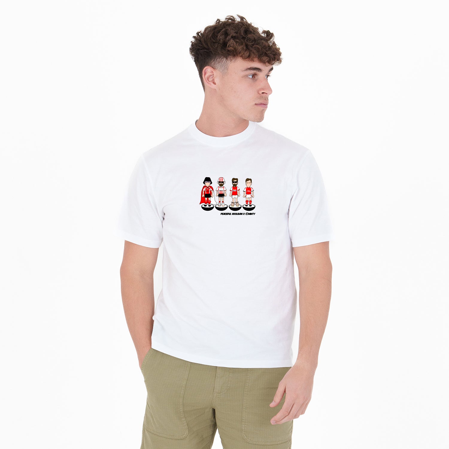 Fleetwood Subbuteo T-Shirt White - Peaceful Hooligan