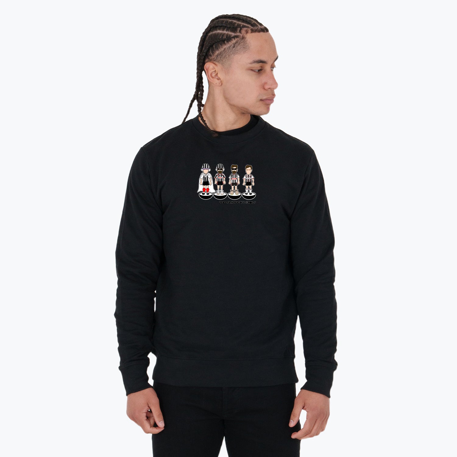 Grimsby Subbuteo Sweatshirt Black - Peaceful Hooligan