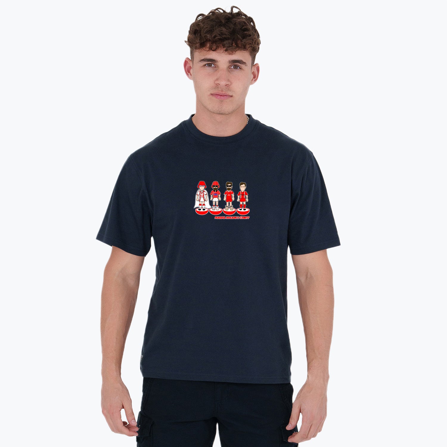 Orient Subbuteo T-Shirt Navy - Peaceful Hooligan