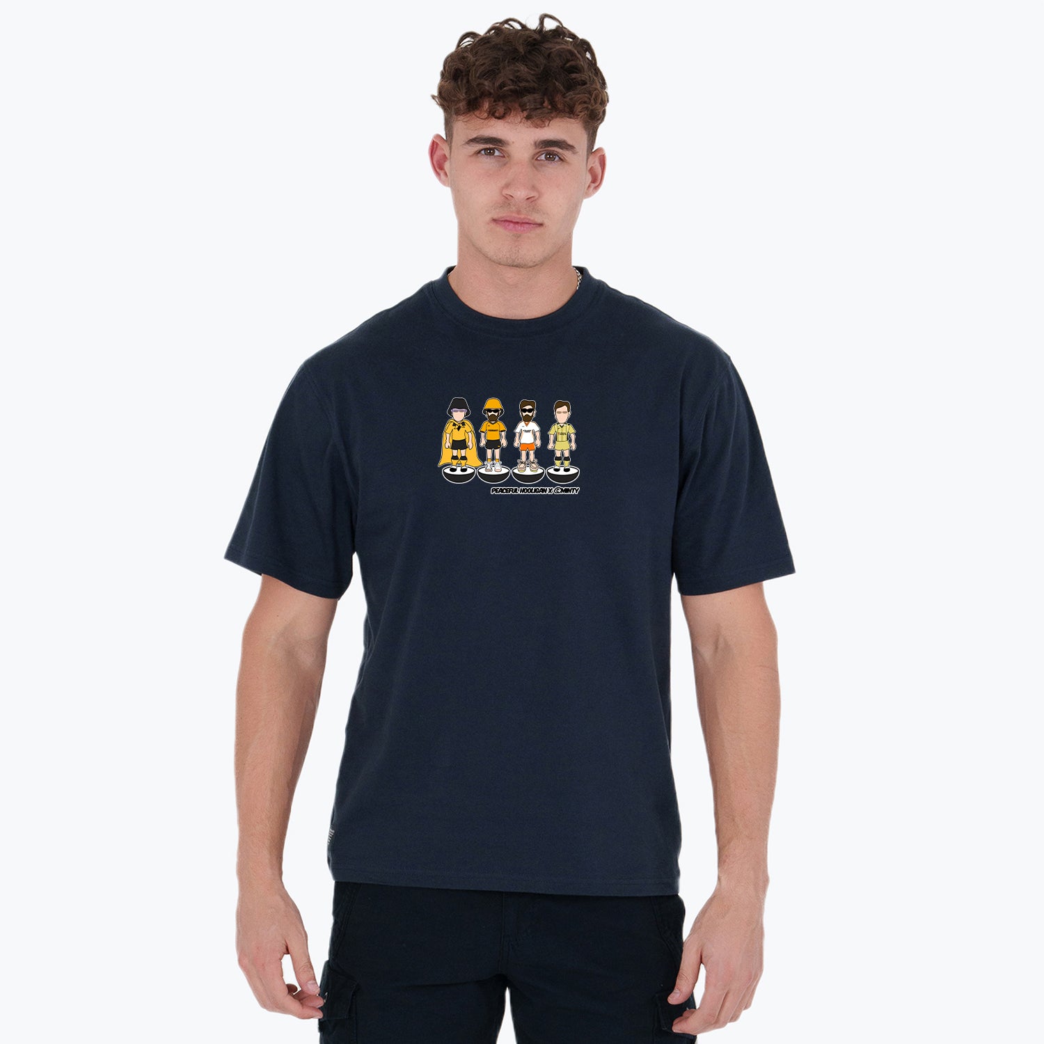Livingston Subbuteo T-Shirt Navy - Peaceful Hooligan