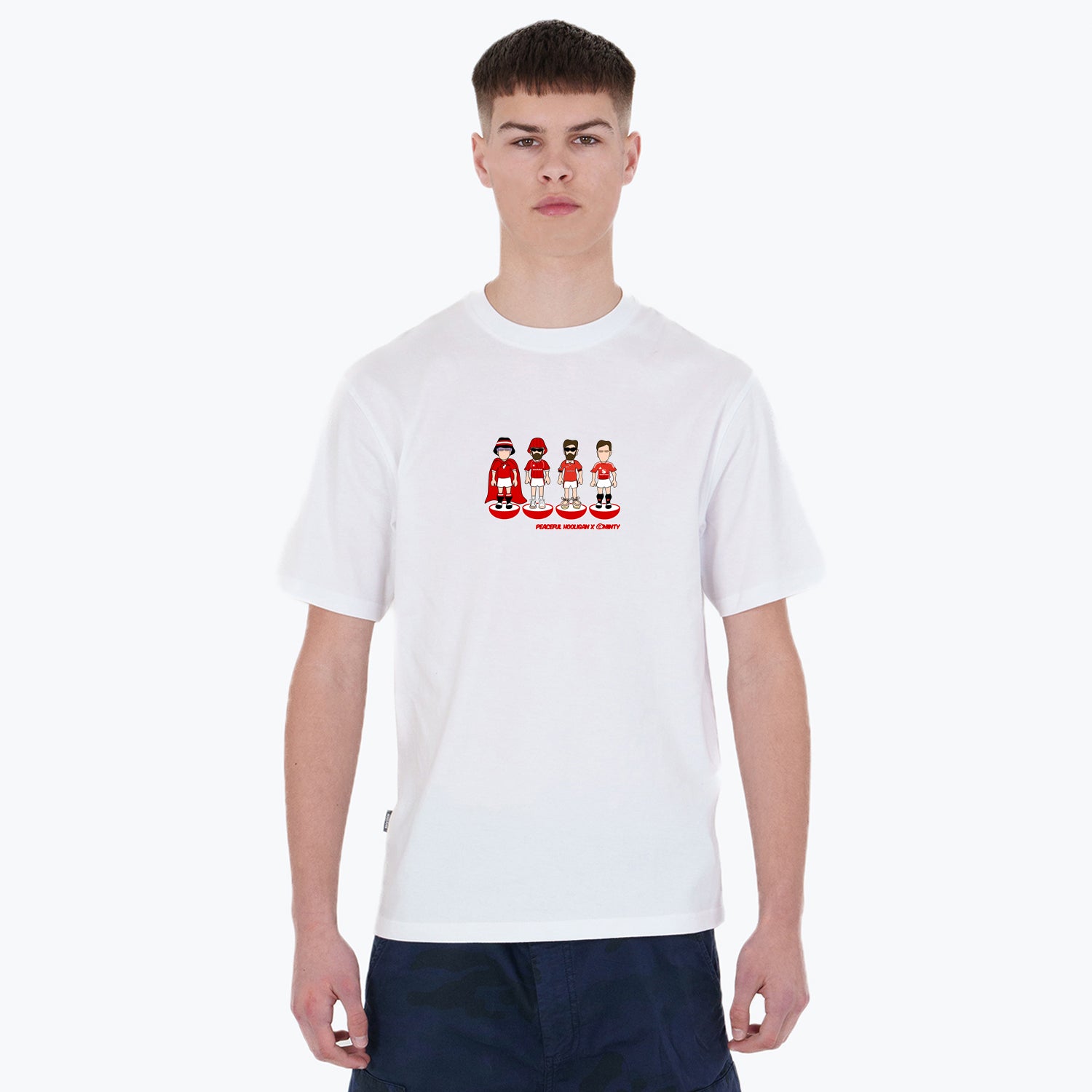 Yanited Subbuteo T-Shirt White - Peaceful Hooligan
