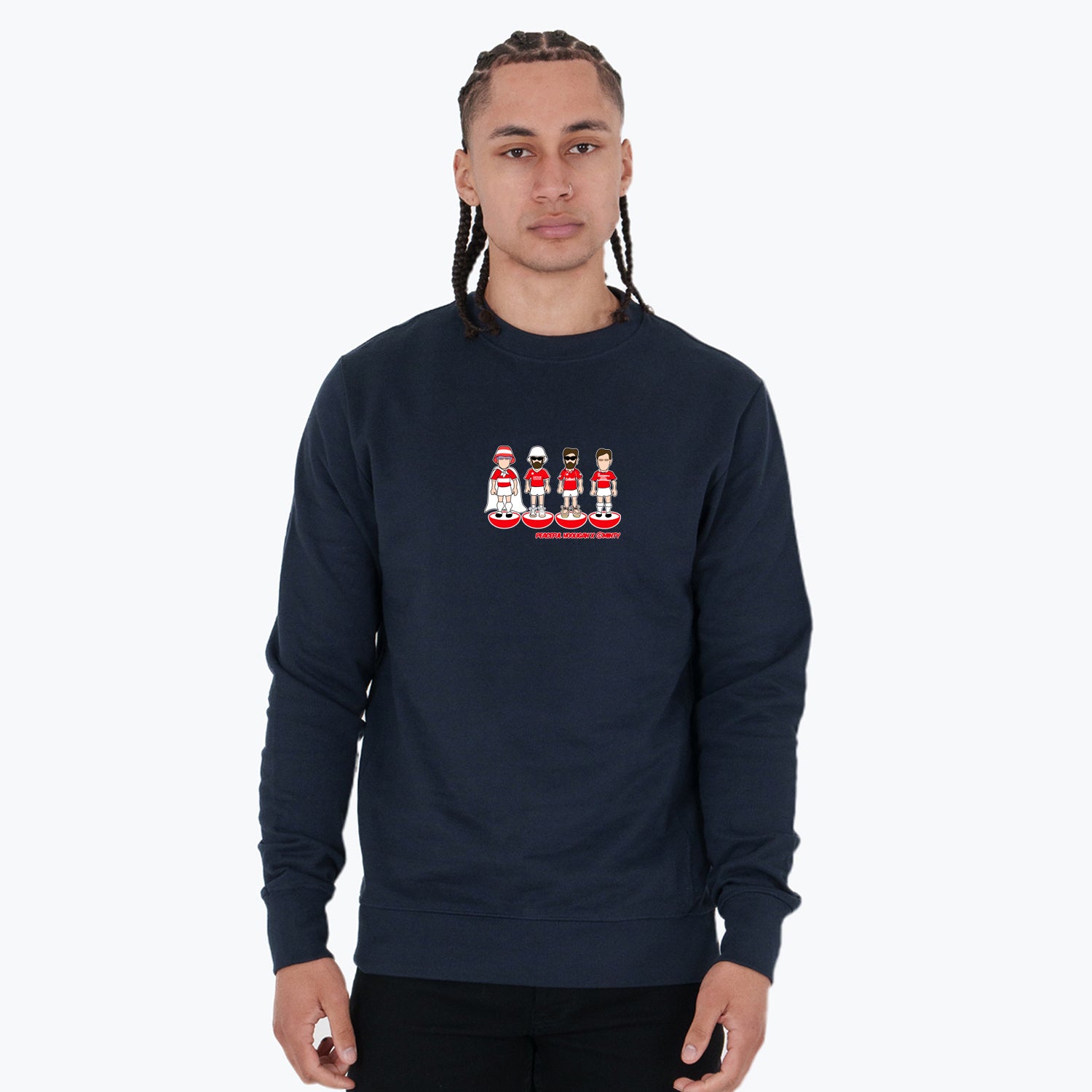 Middlesbrough Subbuteo Sweatshirt Navy - Peaceful Hooligan