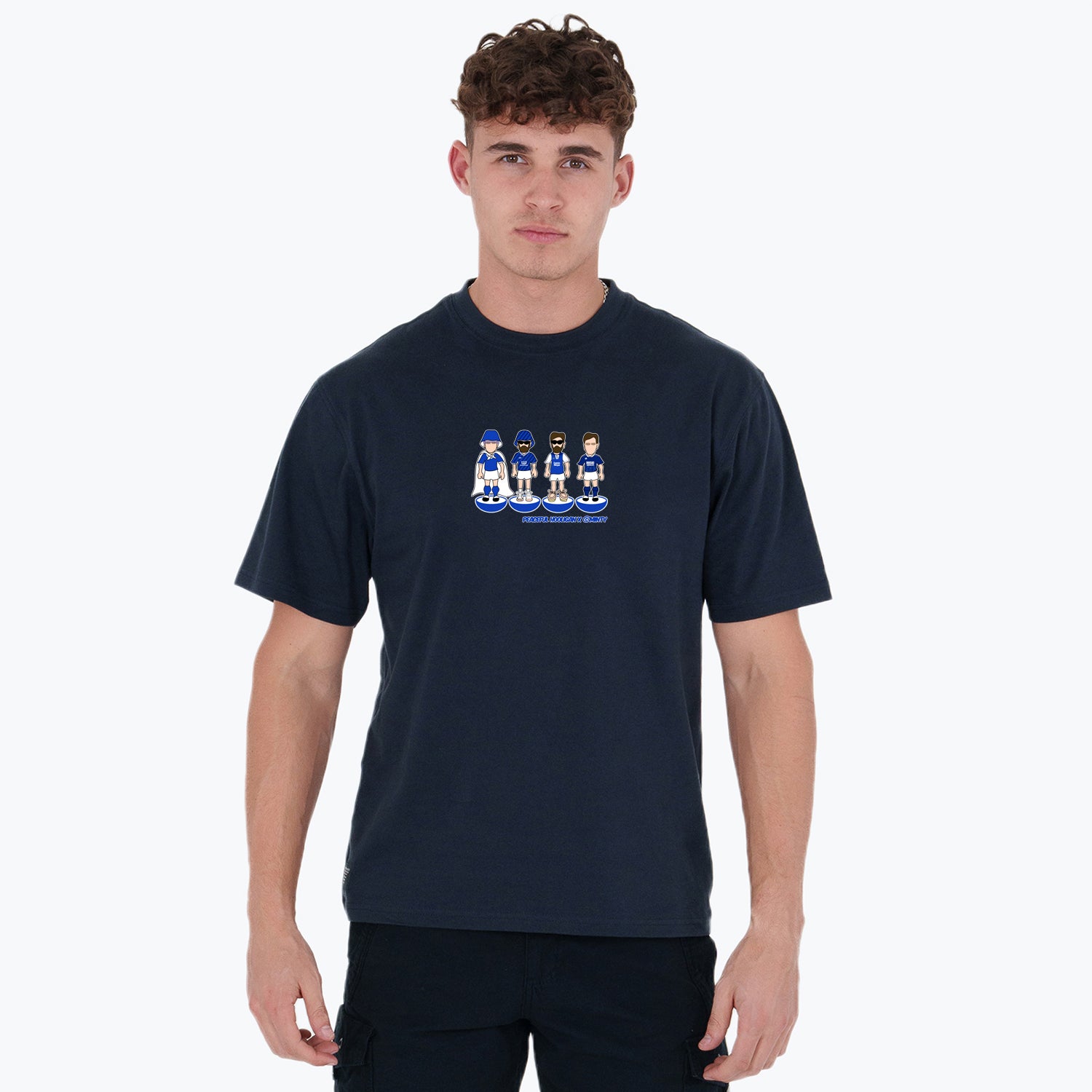 The Den Subbuteo T-Shirt Navy - Peaceful Hooligan