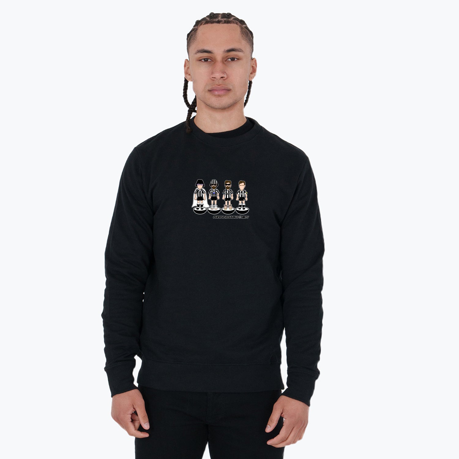 Howay The Lads Subbuteo Sweatshirt Black - Peaceful Hooligan
