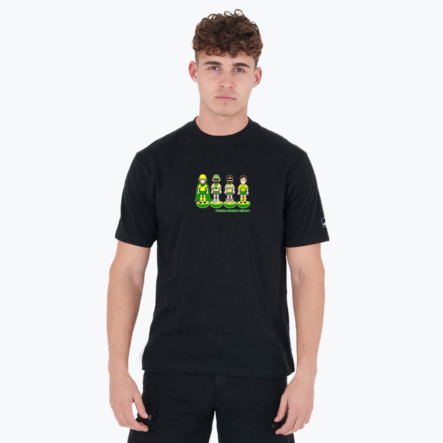 Norwich Subbuteo T-Shirt Black - Peaceful Hooligan