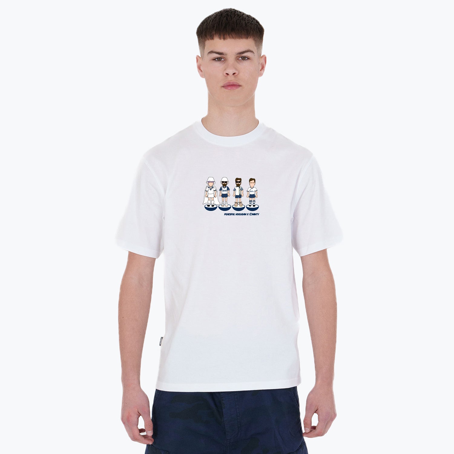 Preston Subbuteo T-Shirt White - Peaceful Hooligan