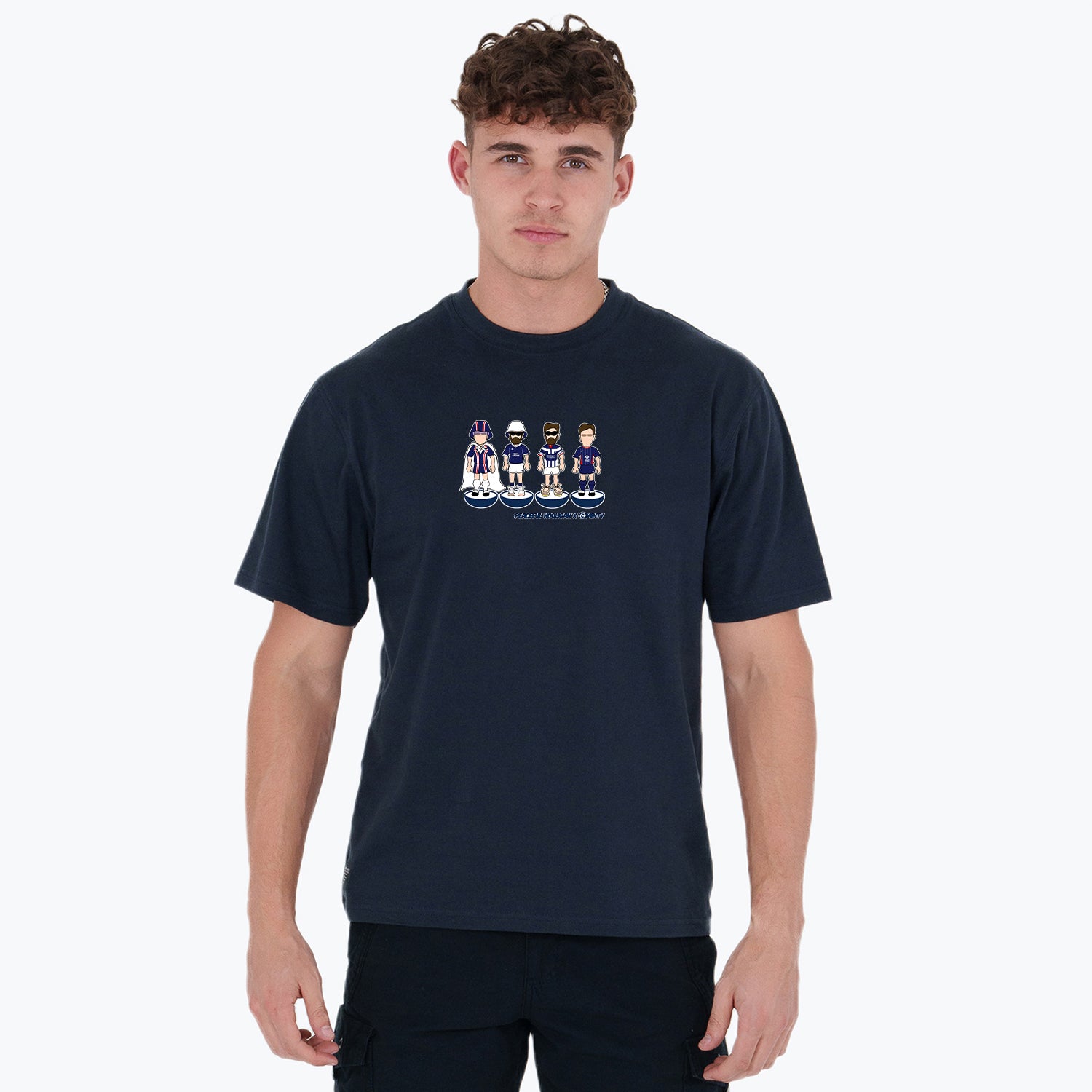 Ross County Subbuteo T-Shirt Navy - Peaceful Hooligan