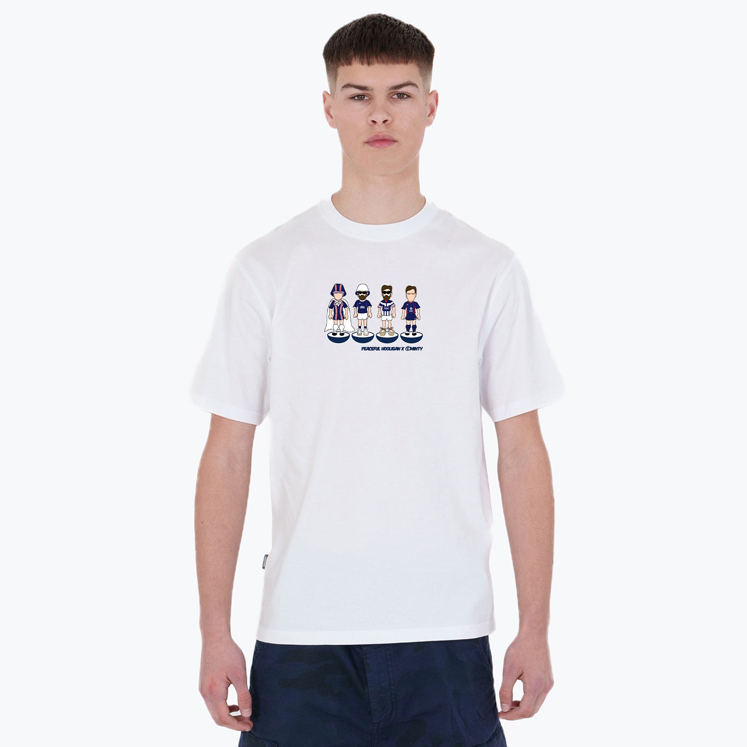 Ross County Subbuteo T-Shirt White - Peaceful Hooligan