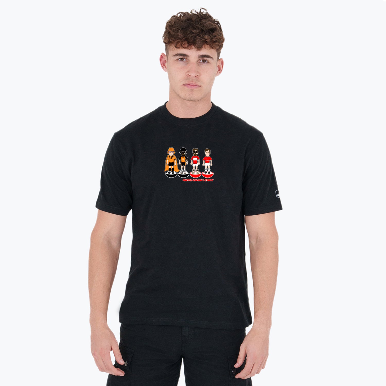 Salford Subbuteo T-Shirt Black - Peaceful Hooligan