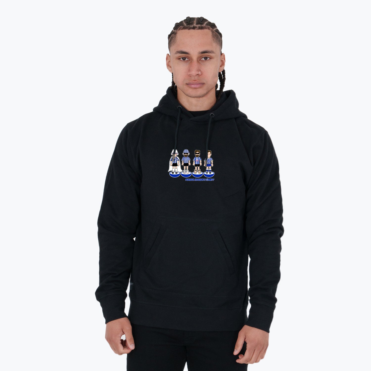 Wednesday Subbuteo Hoodie Black - Peaceful Hooligan