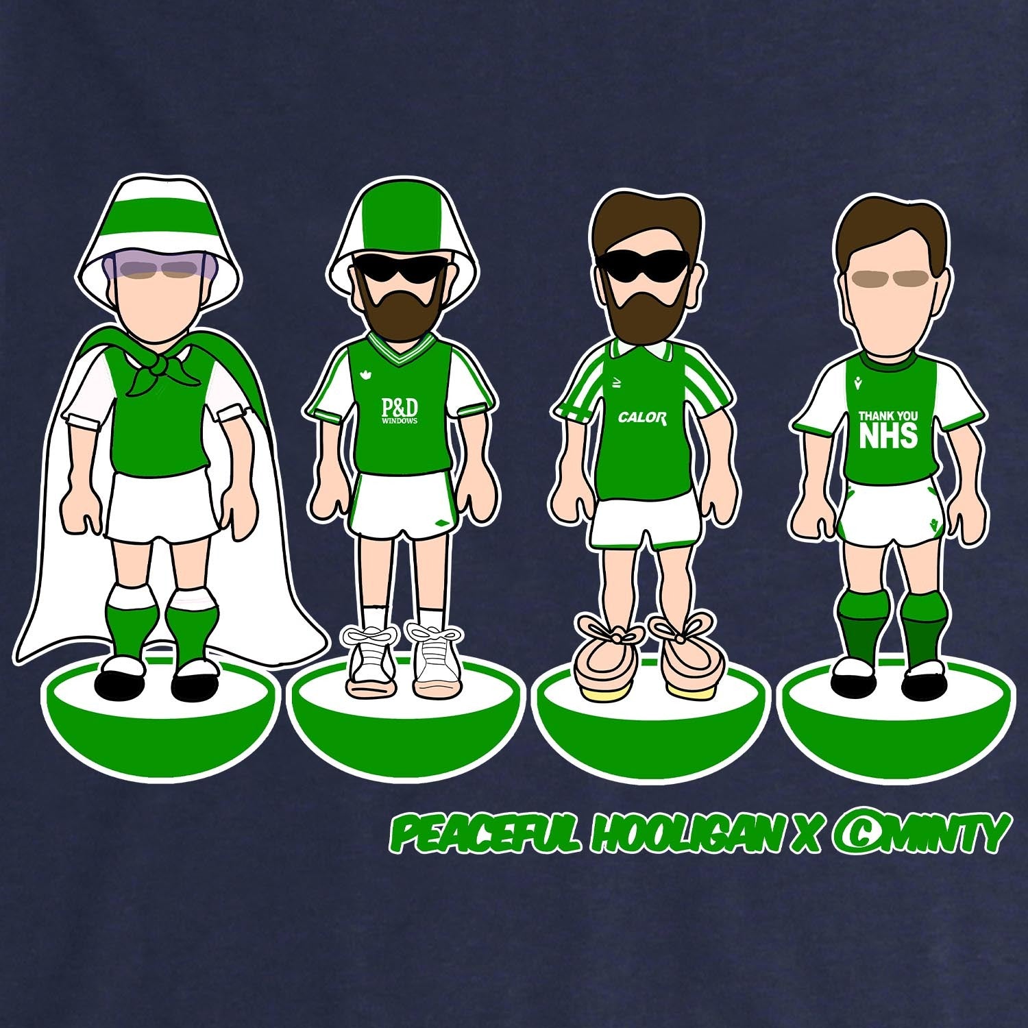 PODSUBBUTEOHIBERNIANATHLSWTNVYBUND_Navy_Hibernian_FC_Subbuteo_2