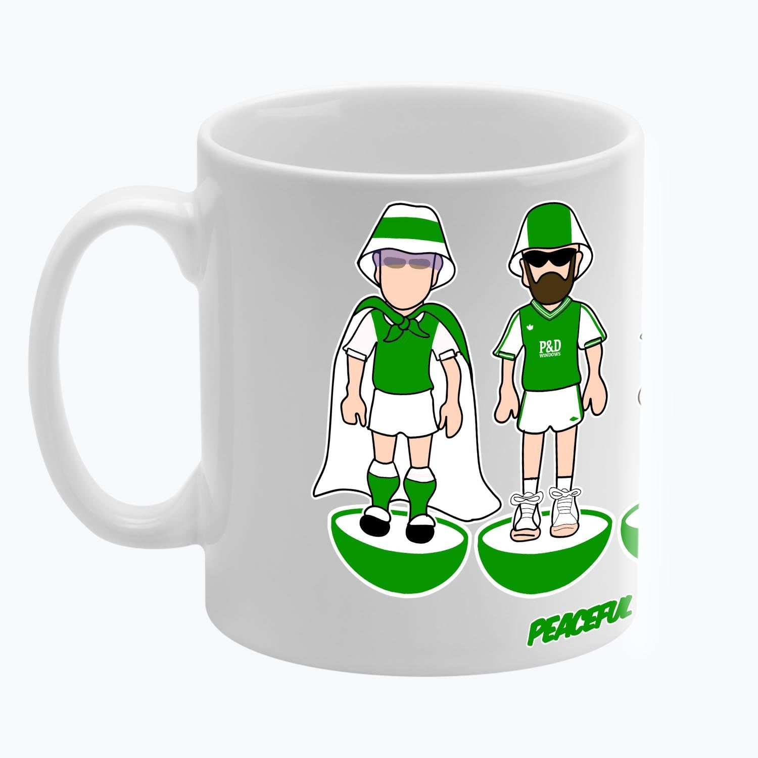 Hibernian FC Subbuteo Mug White