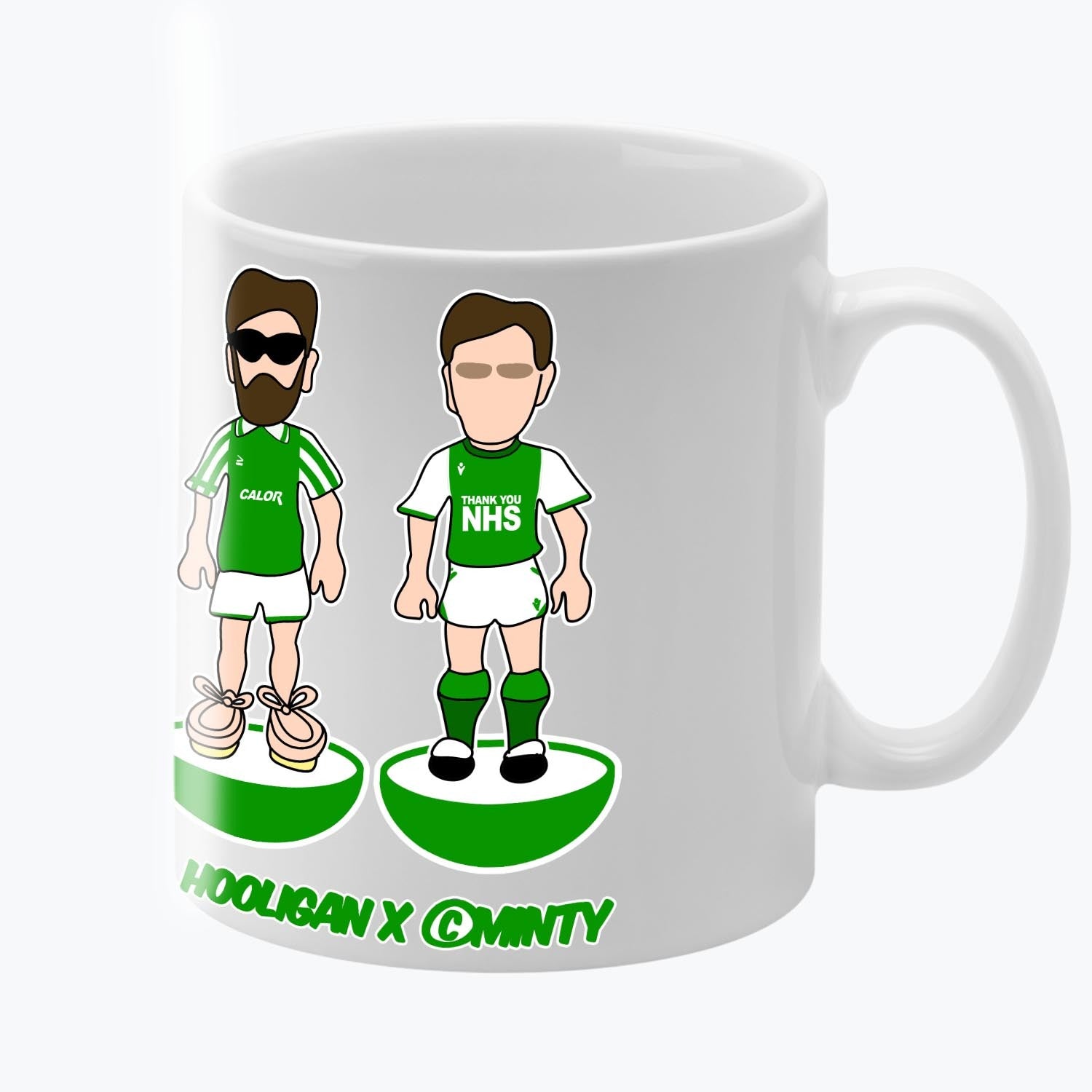 Hibernian FC Subbuteo Mug White
