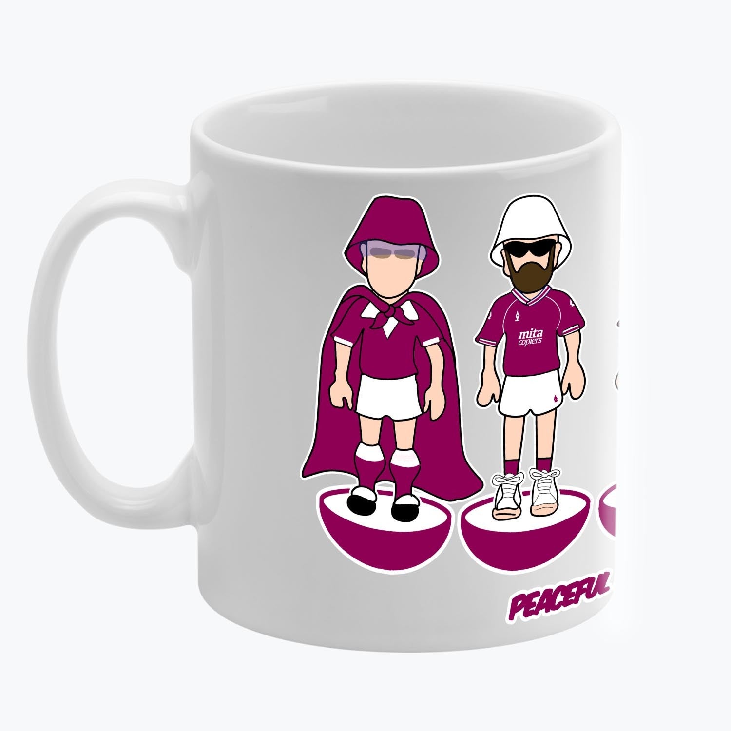 Hearts Subbuteo Mug White