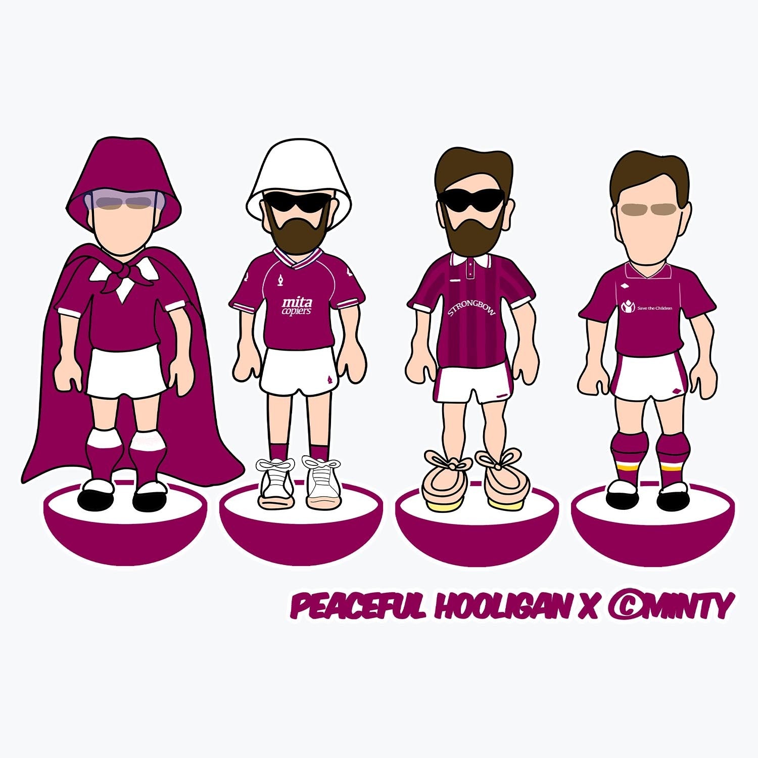 Hearts Subbuteo Mug White