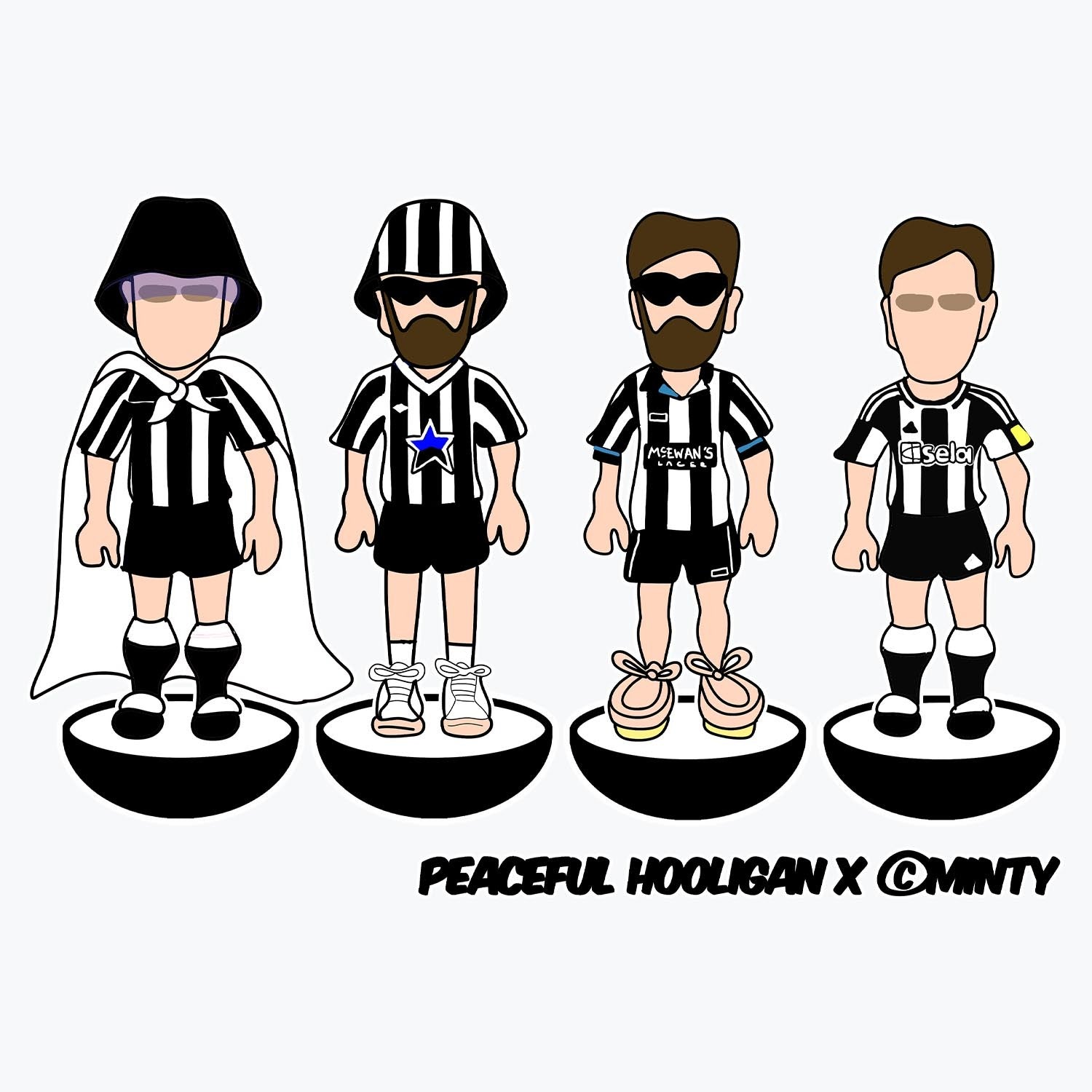 Howay The Lads Subbuteo Mug White