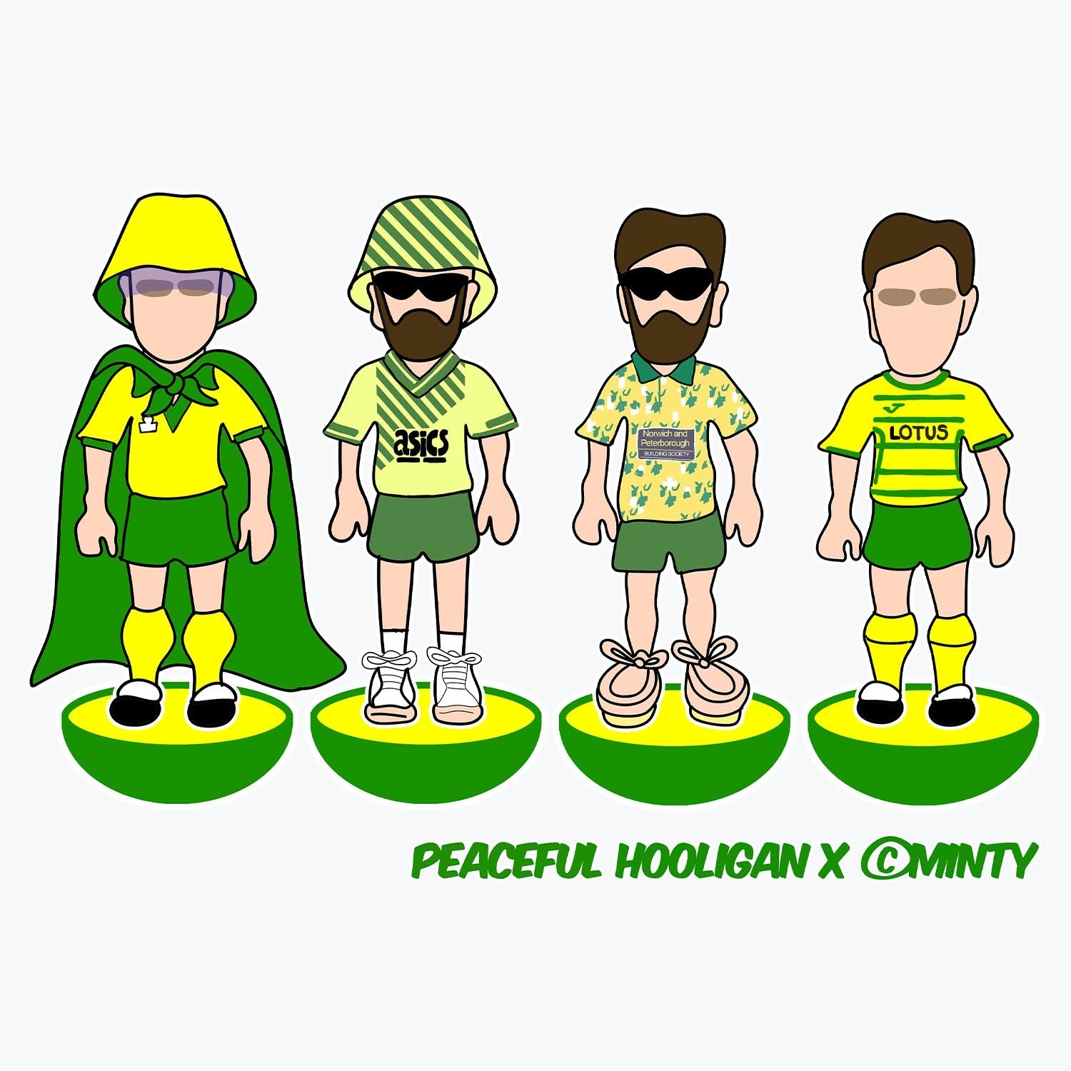 Norwich Subbuteo Mug White