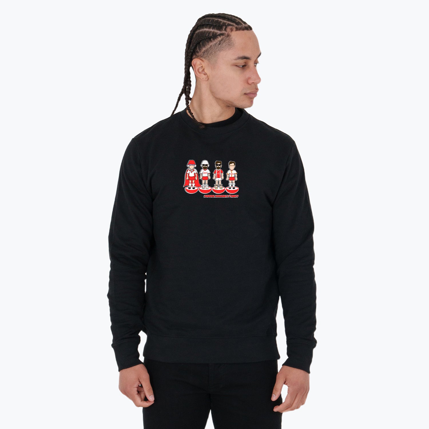 Walsall Subbuteo Sweatshirt Black - Peaceful Hooligan