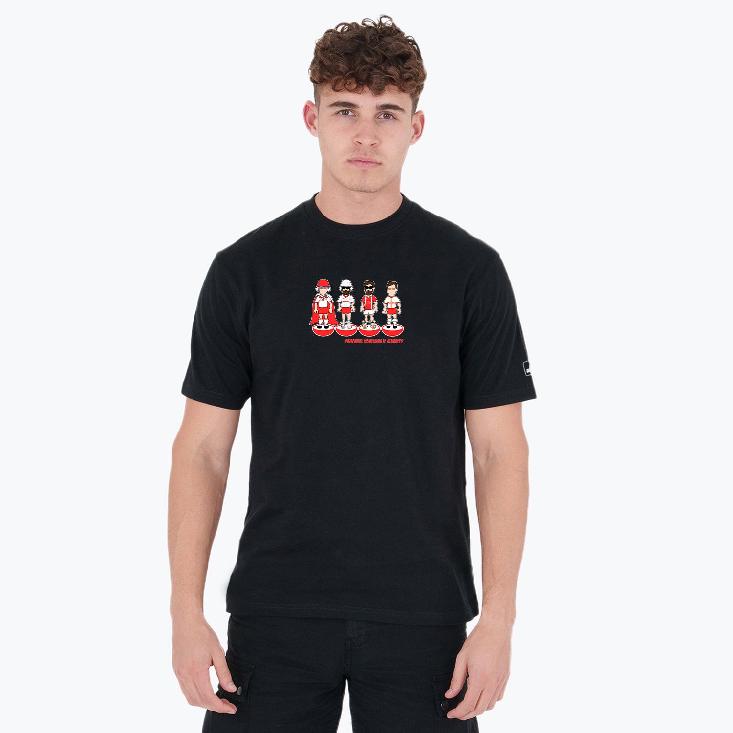 Walsall Subbuteo T-Shirt Black - Peaceful Hooligan
