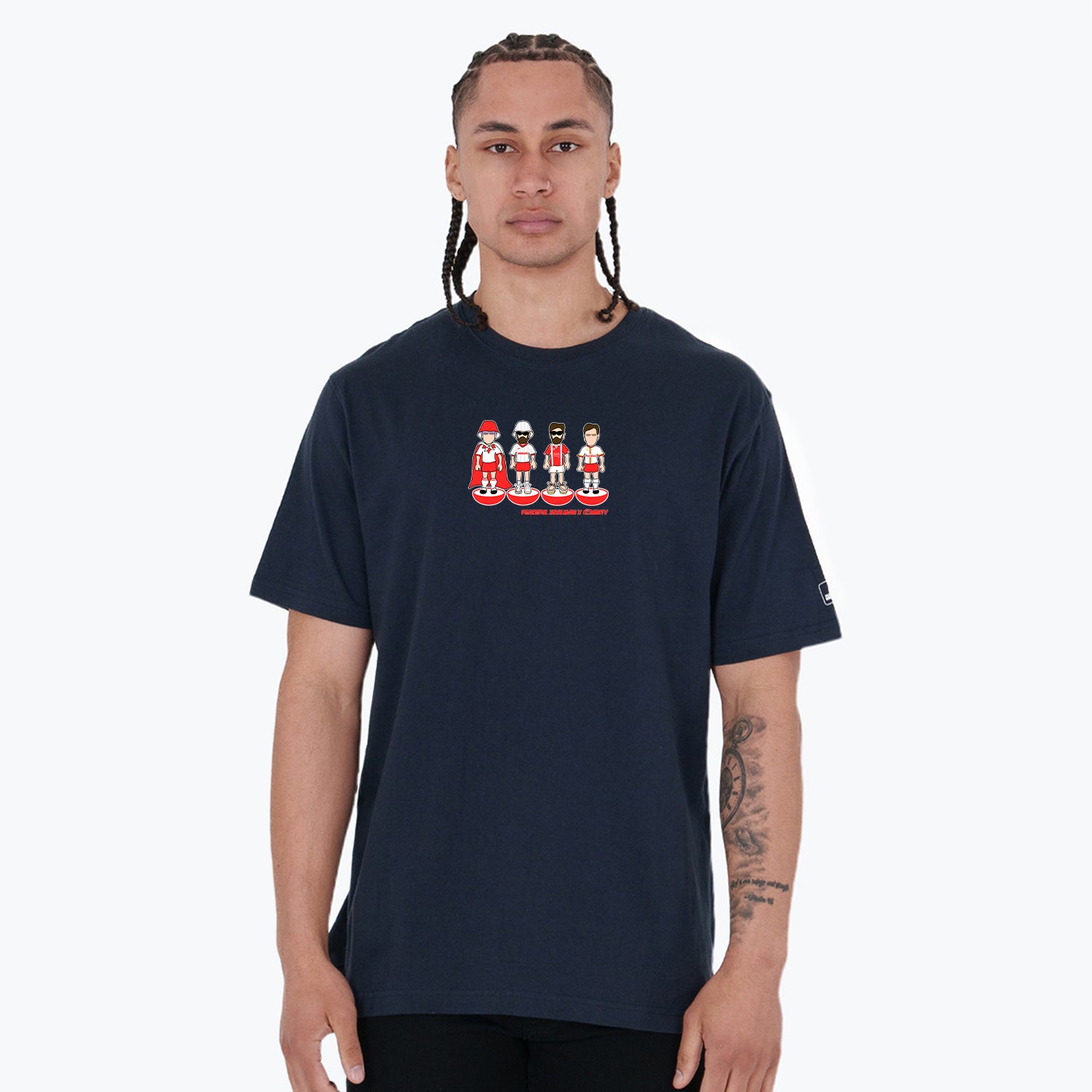 Walsall Subbuteo T-Shirt Navy - Peaceful Hooligan
