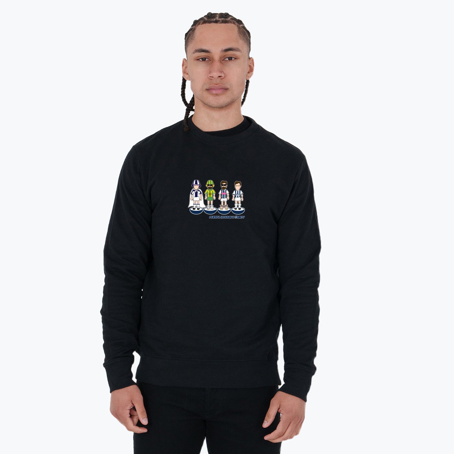 West Brom Subbuteo Sweatshirt Black - Peaceful Hooligan